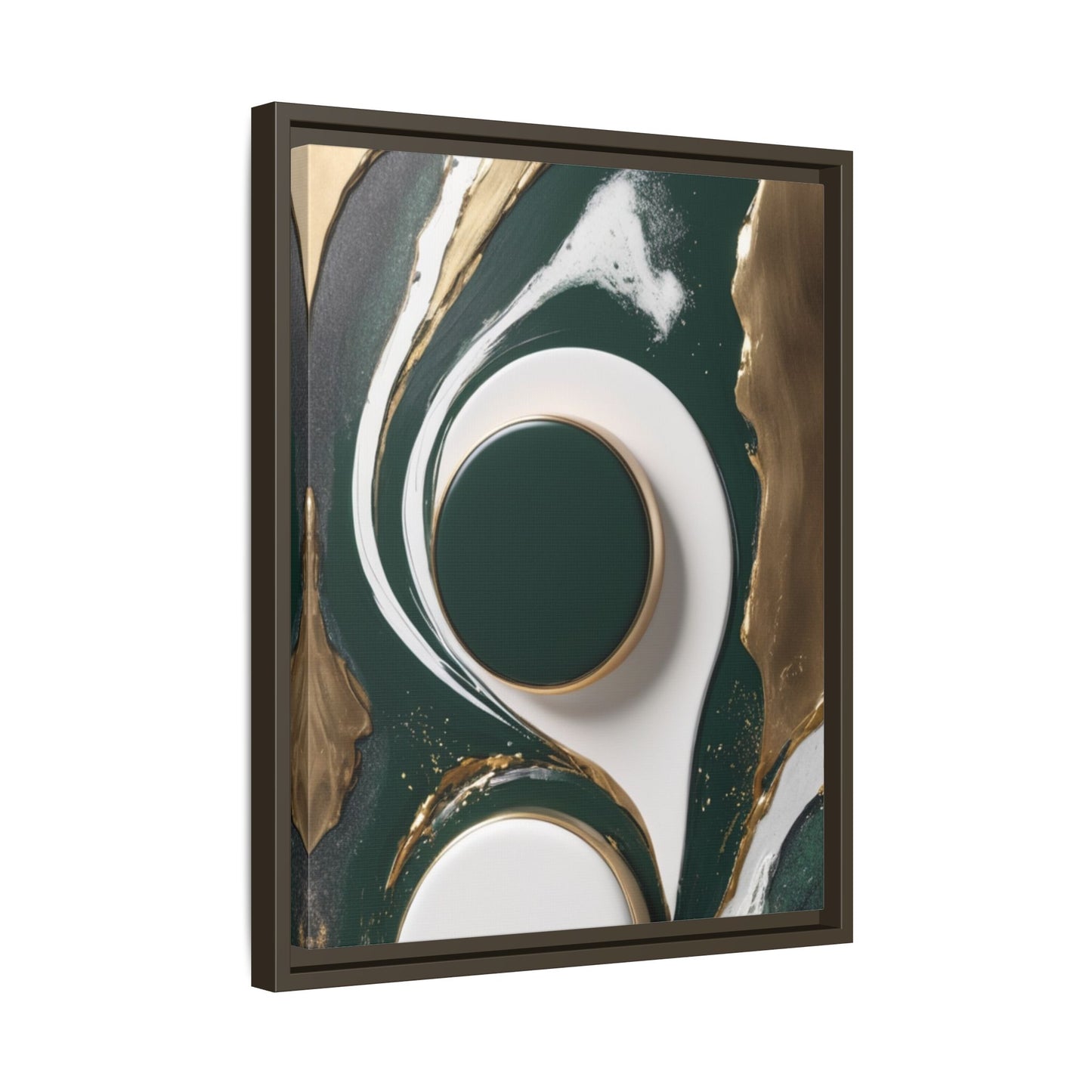Elegant Abstract Framed Canvas Art - Modern Multi-Color Home Decor