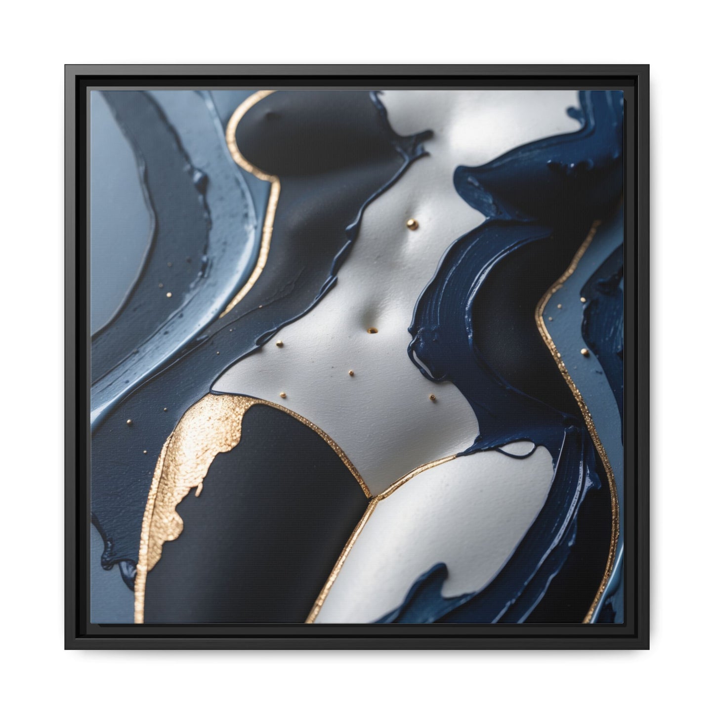 Sculpted in Midnight-Nude Canvas Print