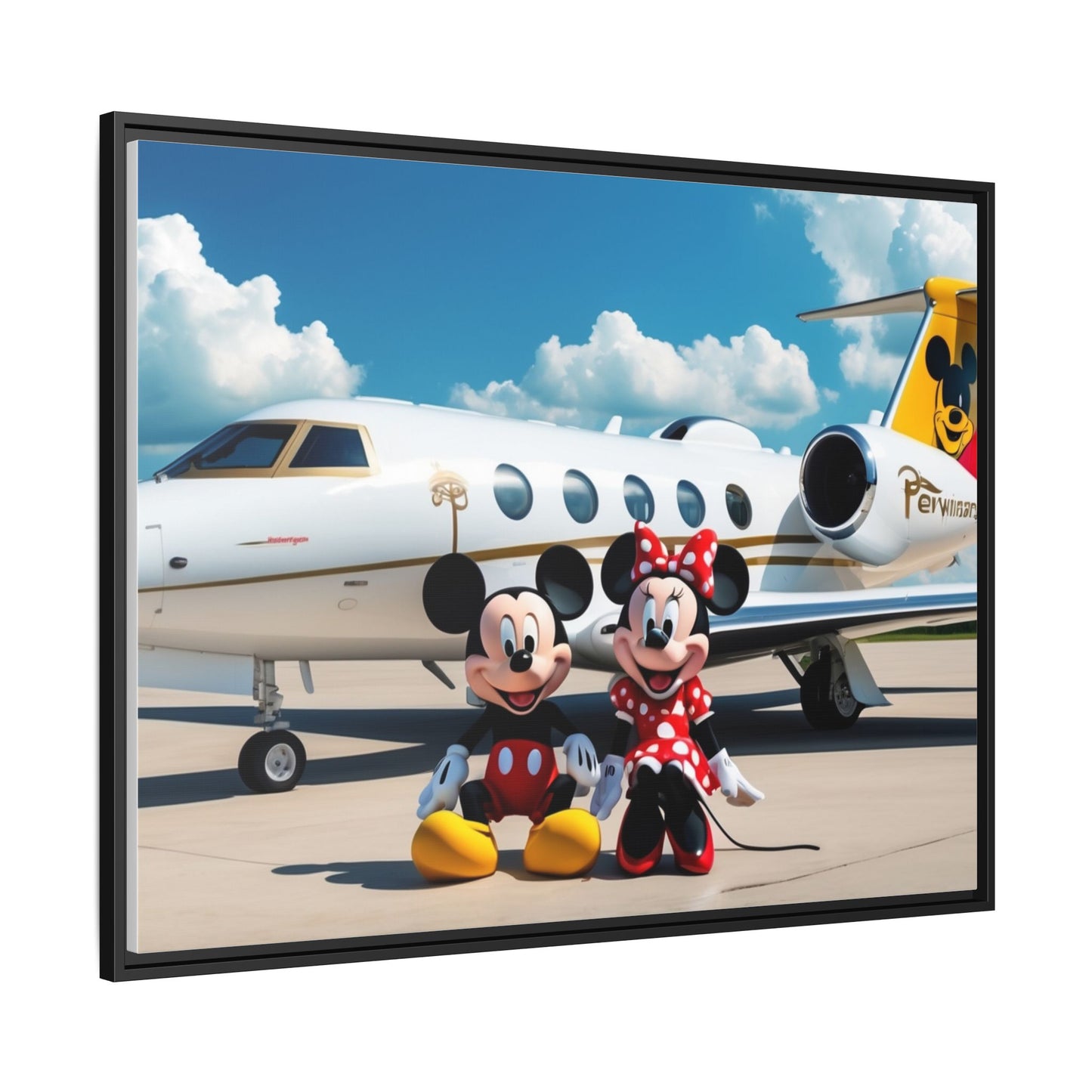 Mickey & Minnie Jetsetter Canvas Art