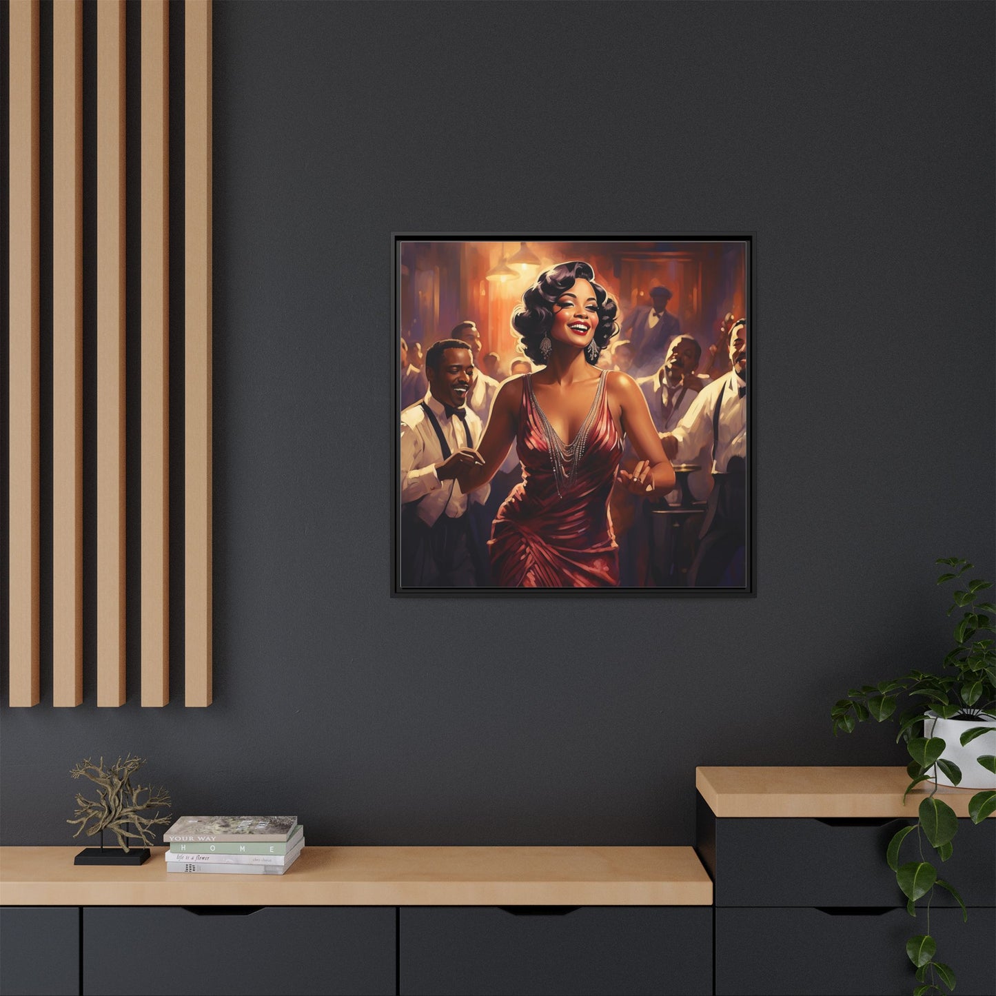 Matte Canvas, Framed (Multi-color)