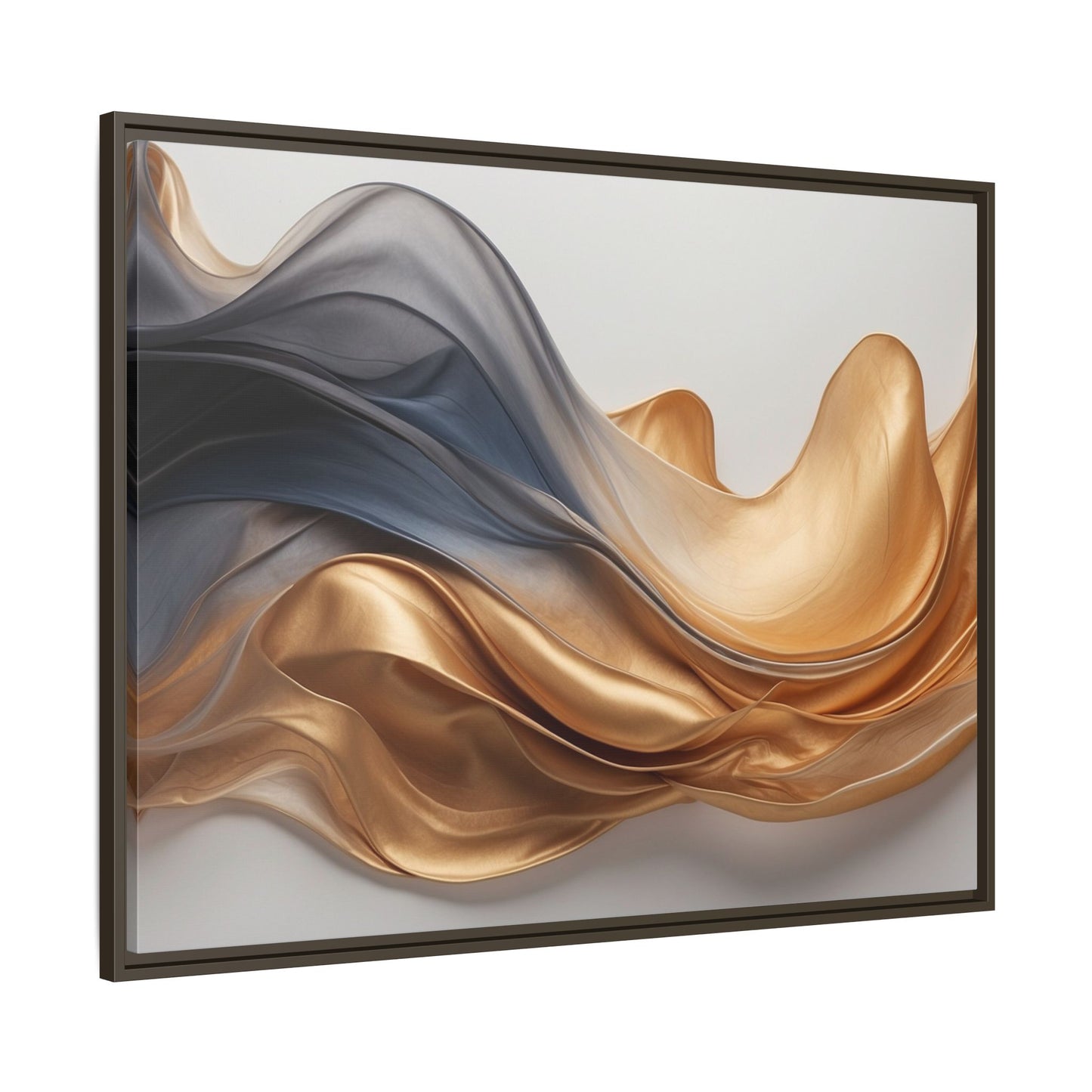 Abstract Matte Canvas Art Print - Framed Multi-color Wall Decor