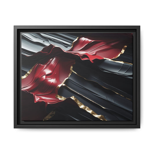 Elegant Abstract Framed Canvas Art - Multi-color Wall Decor