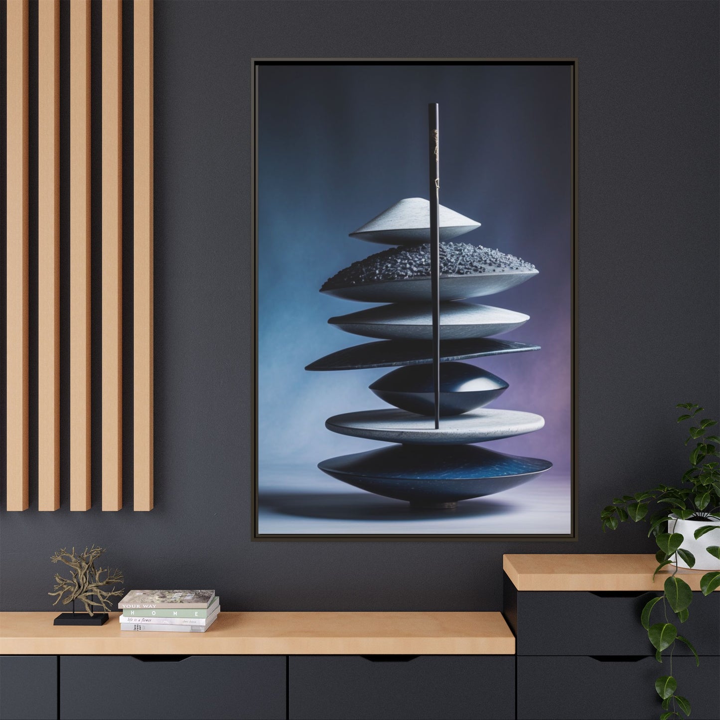 Matte Canvas, Framed (Multi-color)