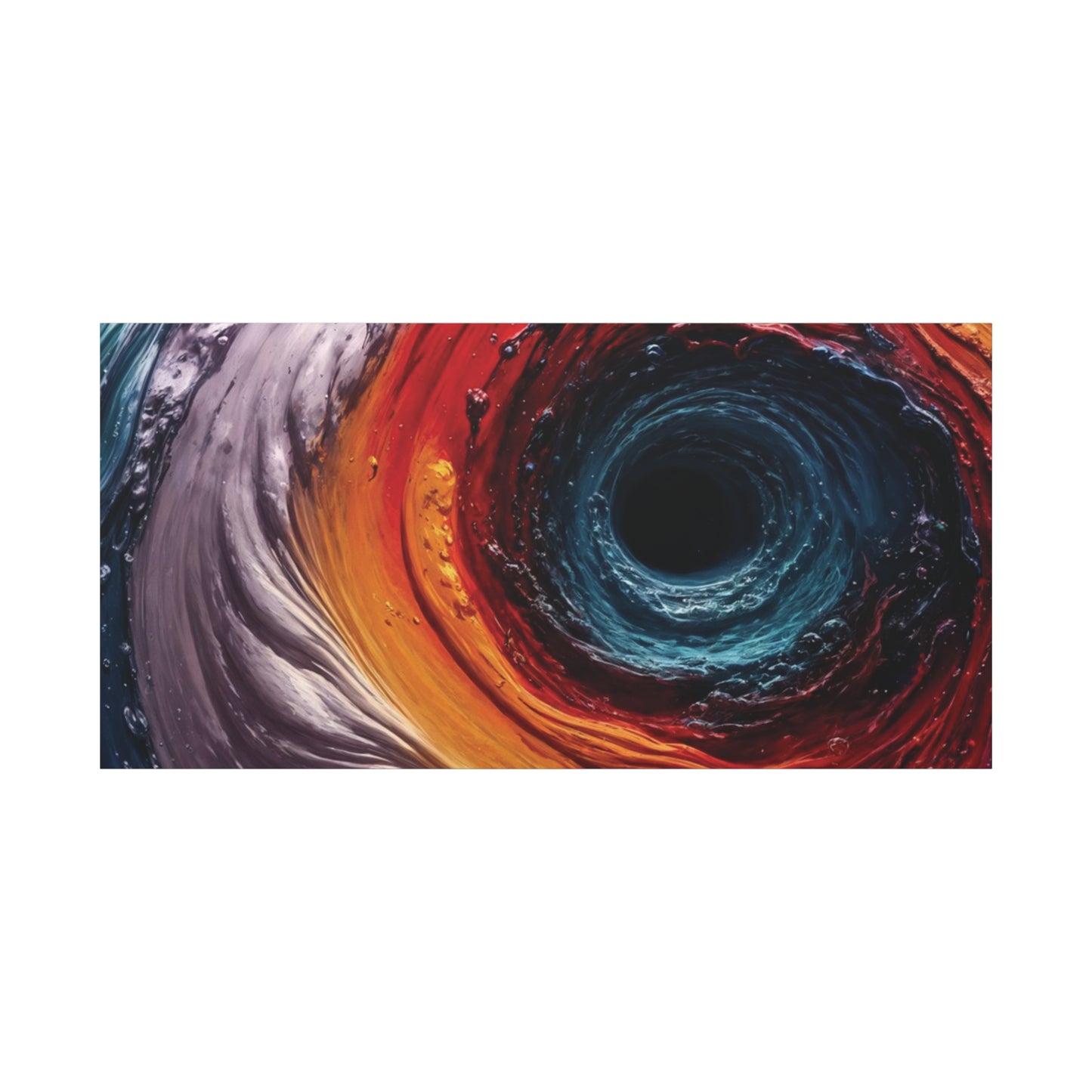 Vibrant Abstract Wall Art Canvas - Swirling Colors