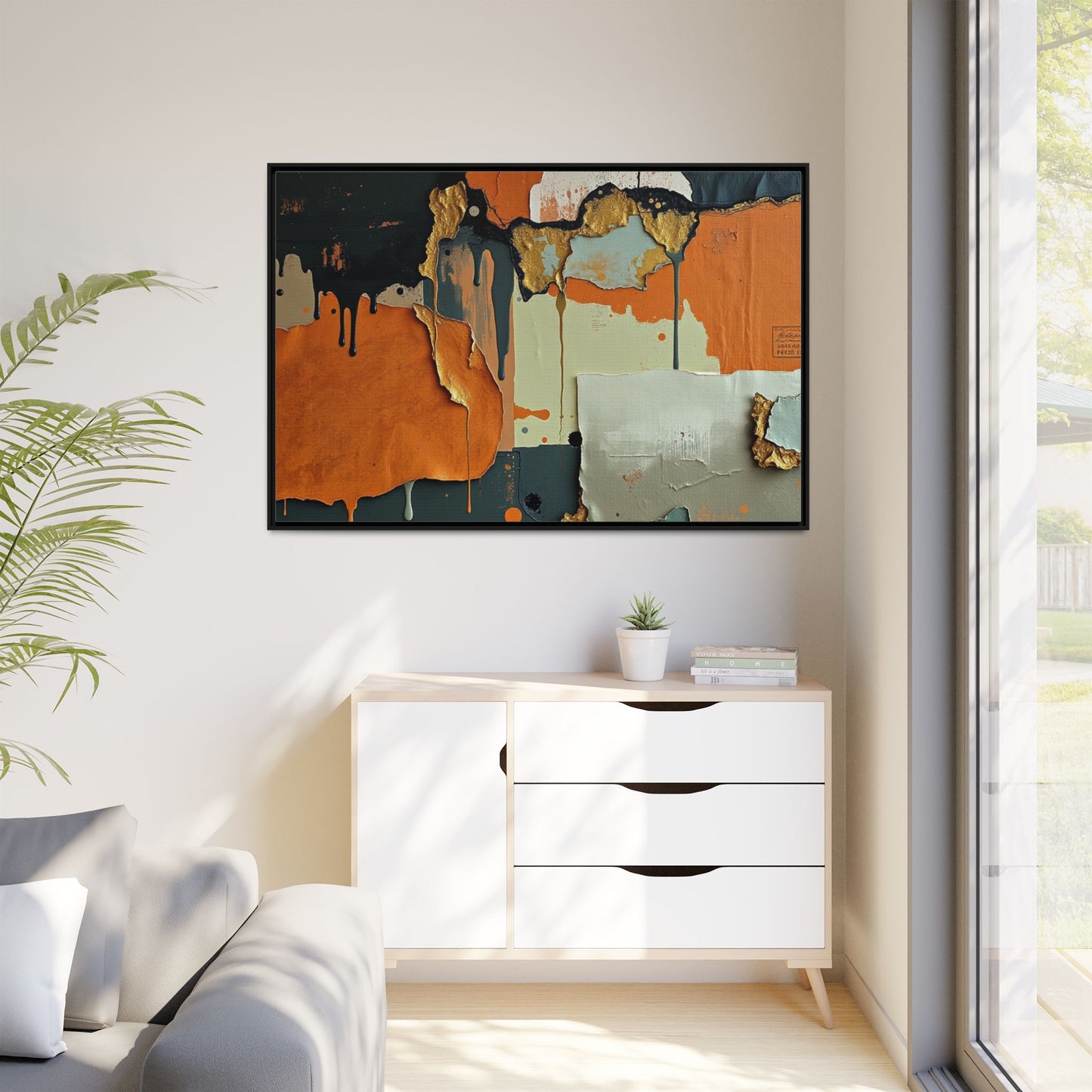 Matte Canvas, Framed (Multi-color)