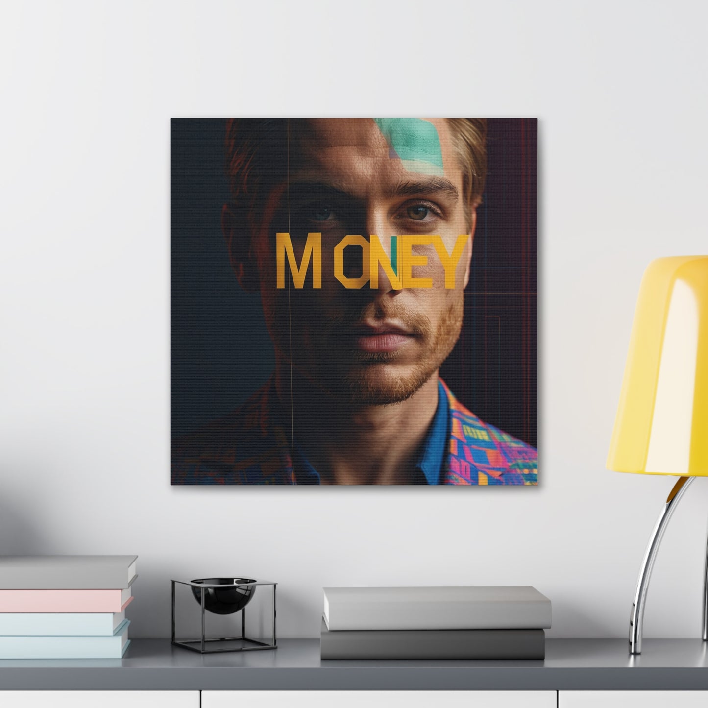 Inspirational Canvas Gallery Wrap - 'MONEY' Wall Art for Modern Spaces