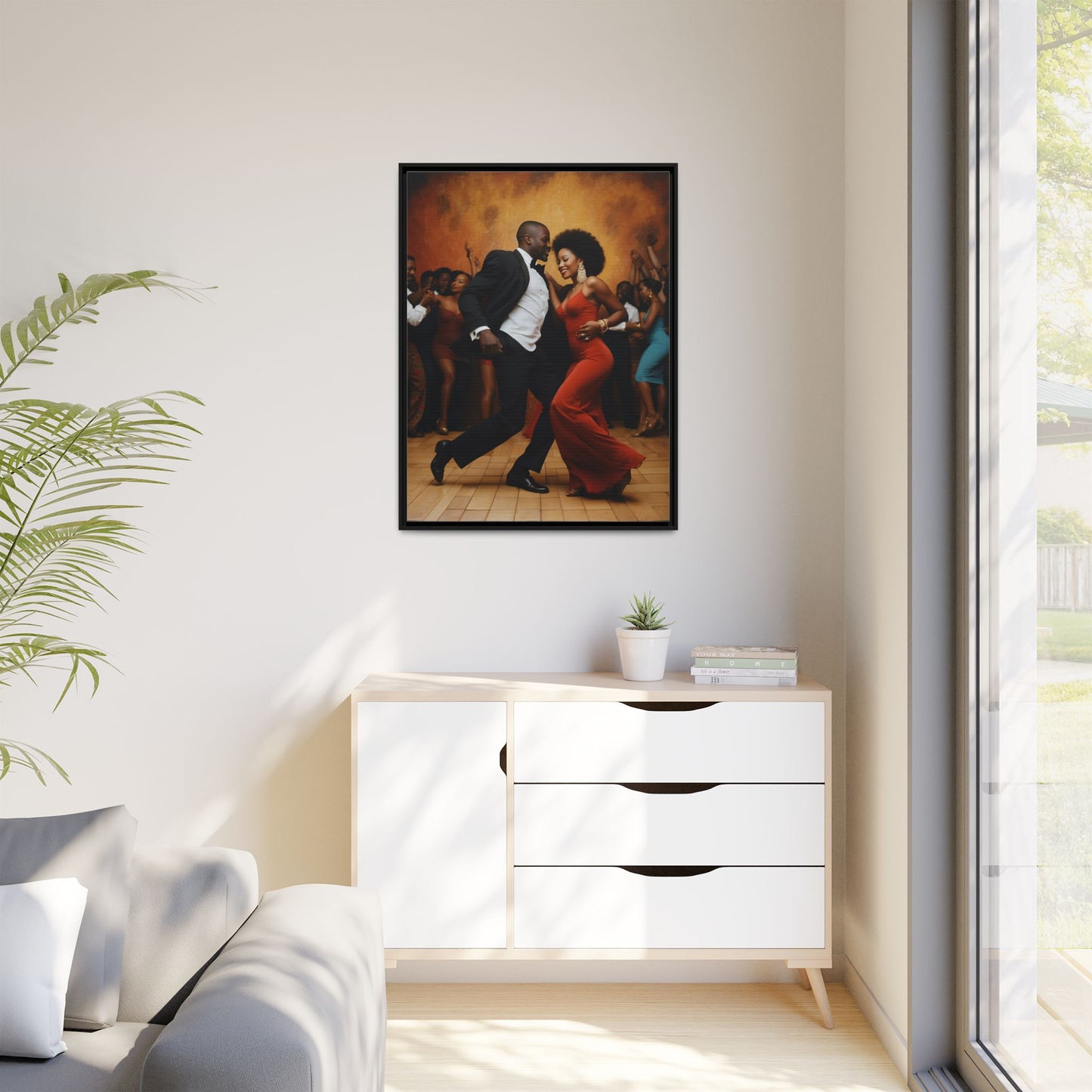 Matte Canvas, Framed (Multi-color)