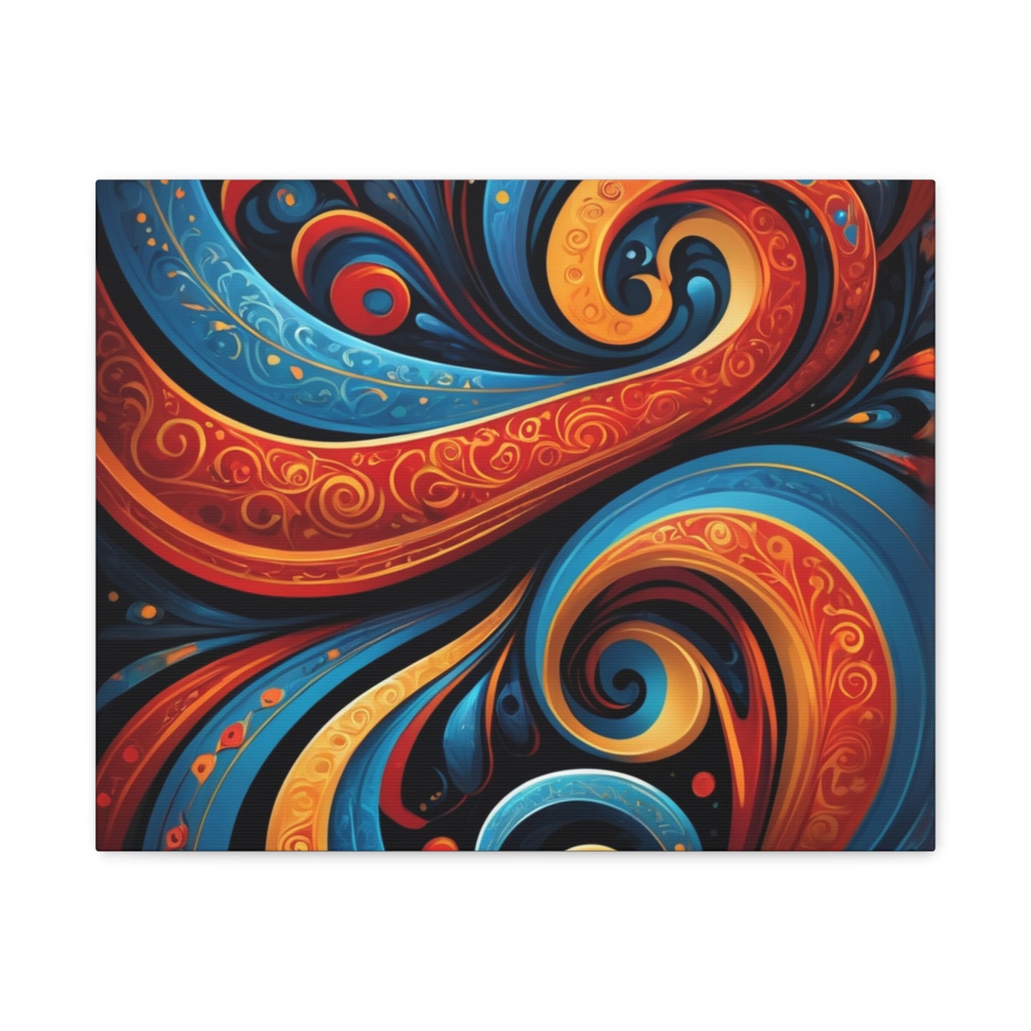 Vibrant Swirl Canvas Art - Colorful Abstract Wall Decor