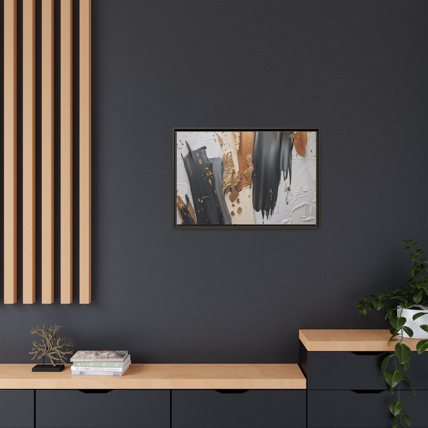 Matte Canvas, Framed (Multi-color)