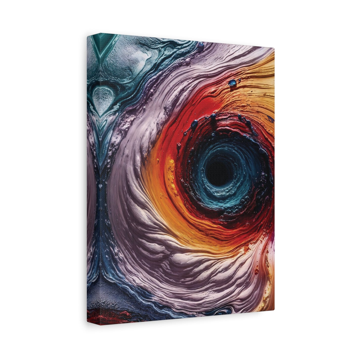 Vibrant Abstract Wall Art Canvas - Swirling Colors