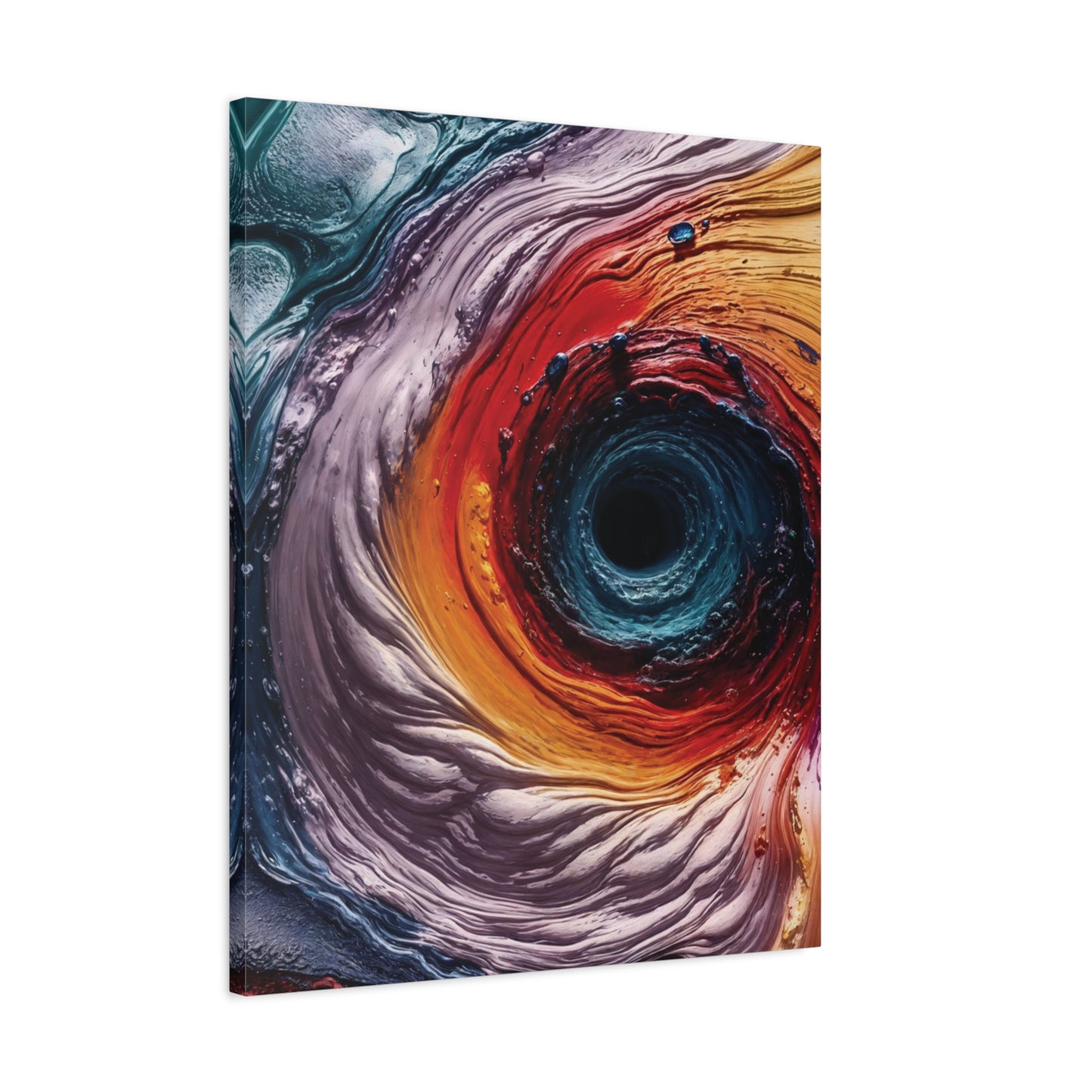 Vibrant Abstract Wall Art Canvas - Swirling Colors