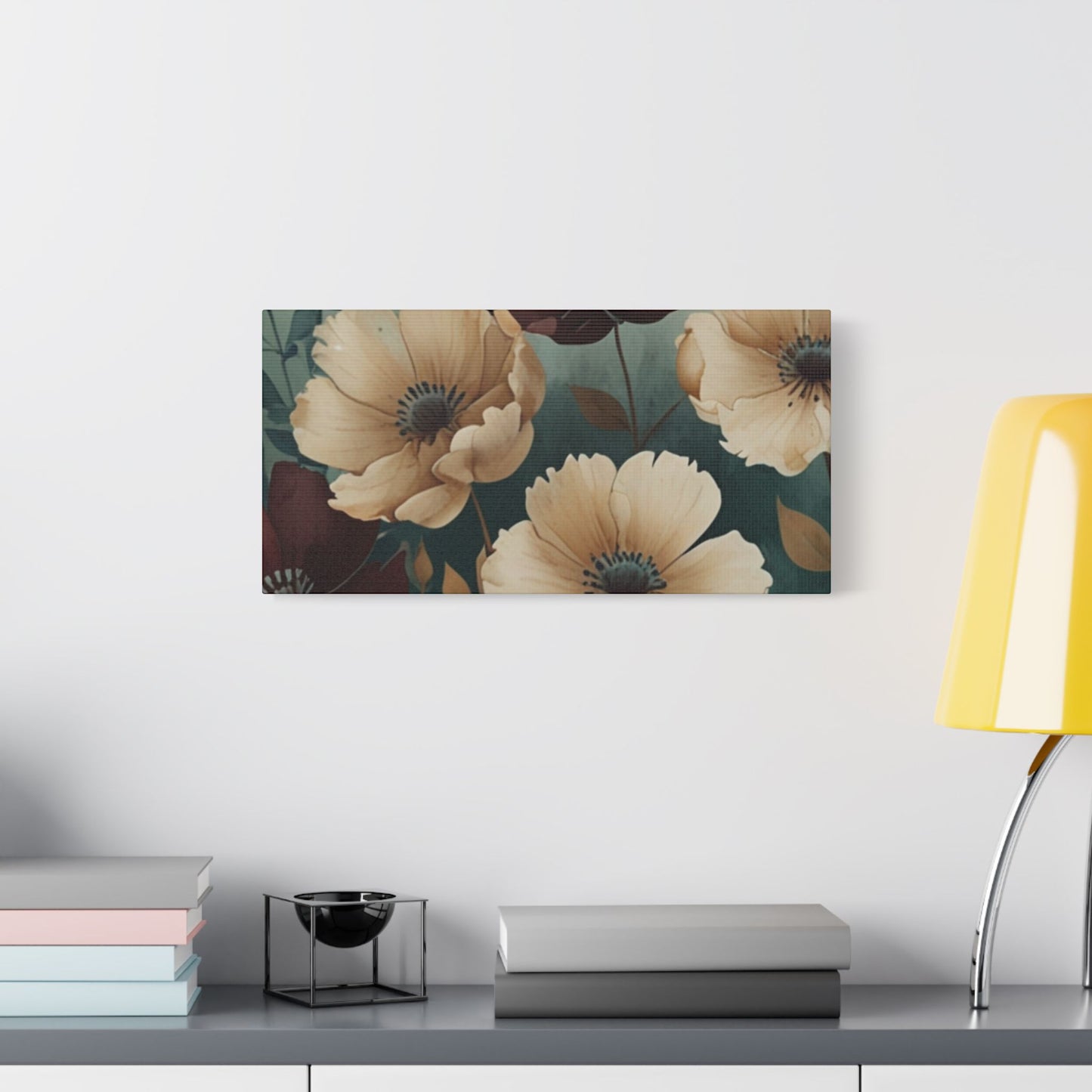Floral Satin Canvas Art | Nature-Inspired Wall Décor