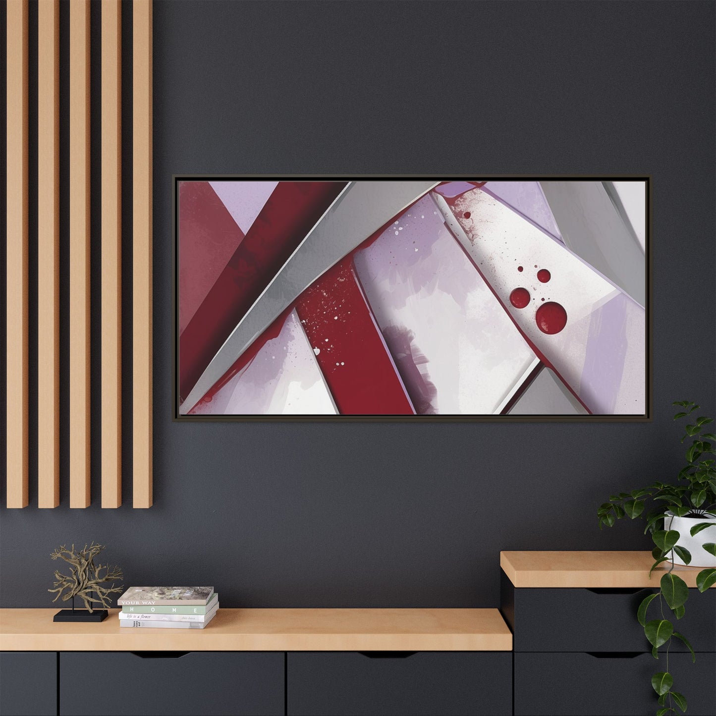 Matte Canvas, Framed (Multi-color)