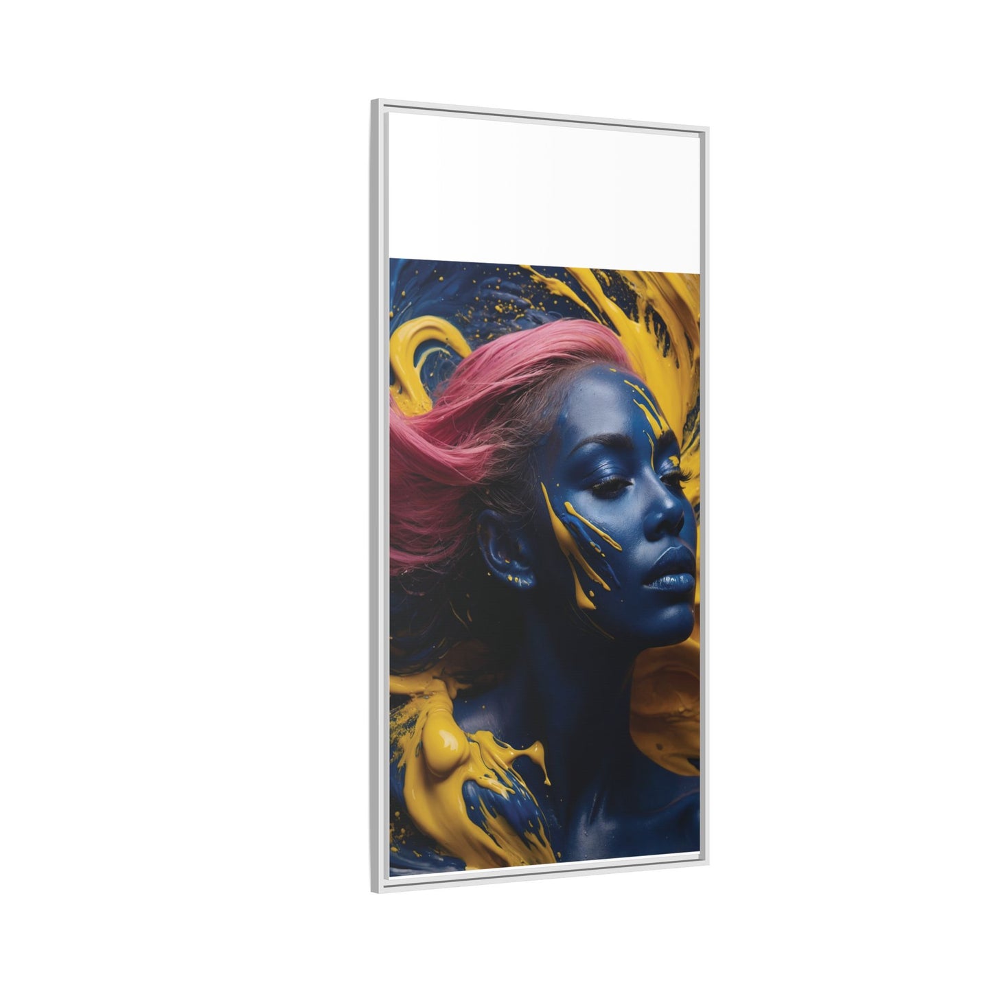 Vibrant Abstract Art Print - Multicolor Framed Canvas Wall Decor