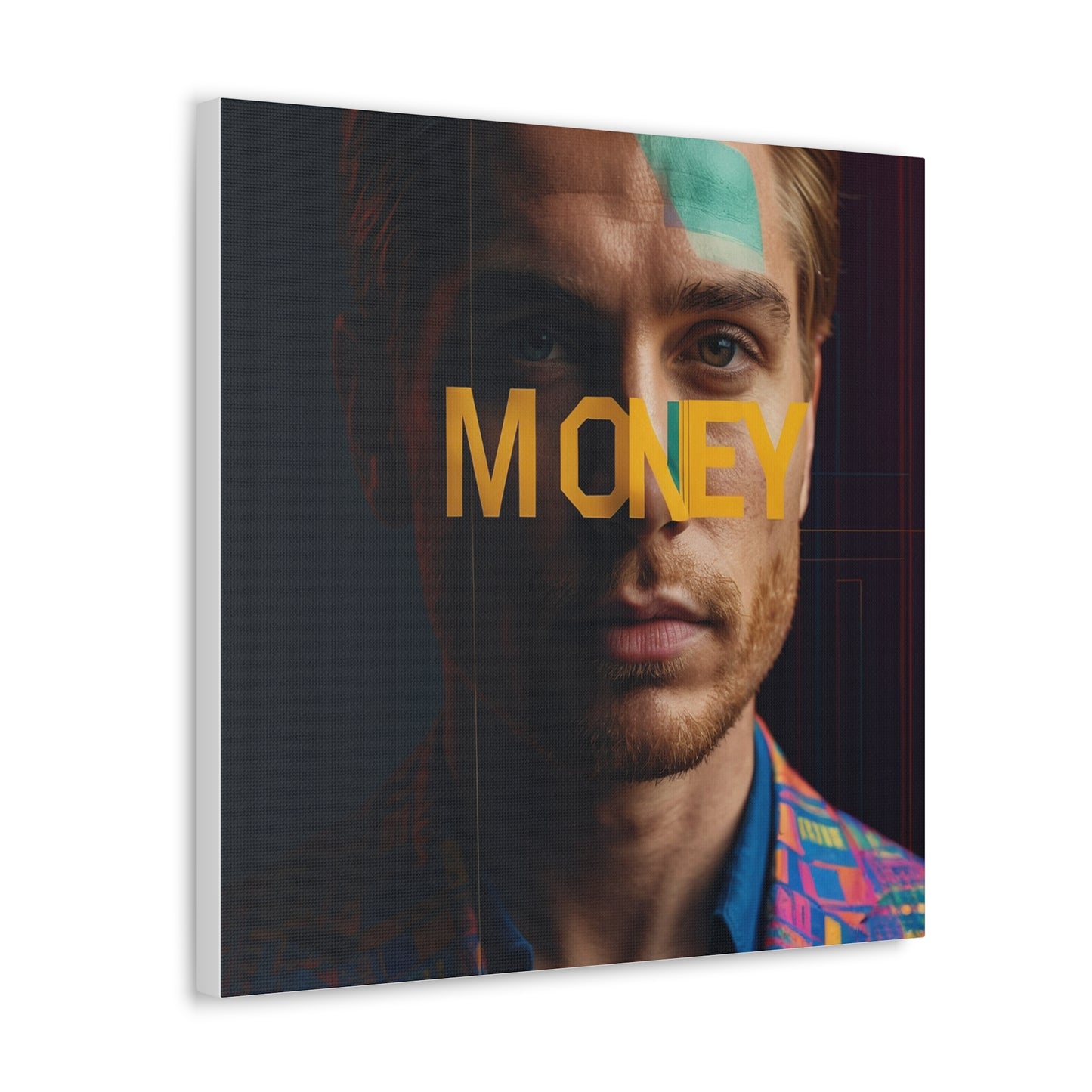 Inspirational Canvas Gallery Wrap - 'MONEY' Wall Art for Modern Spaces