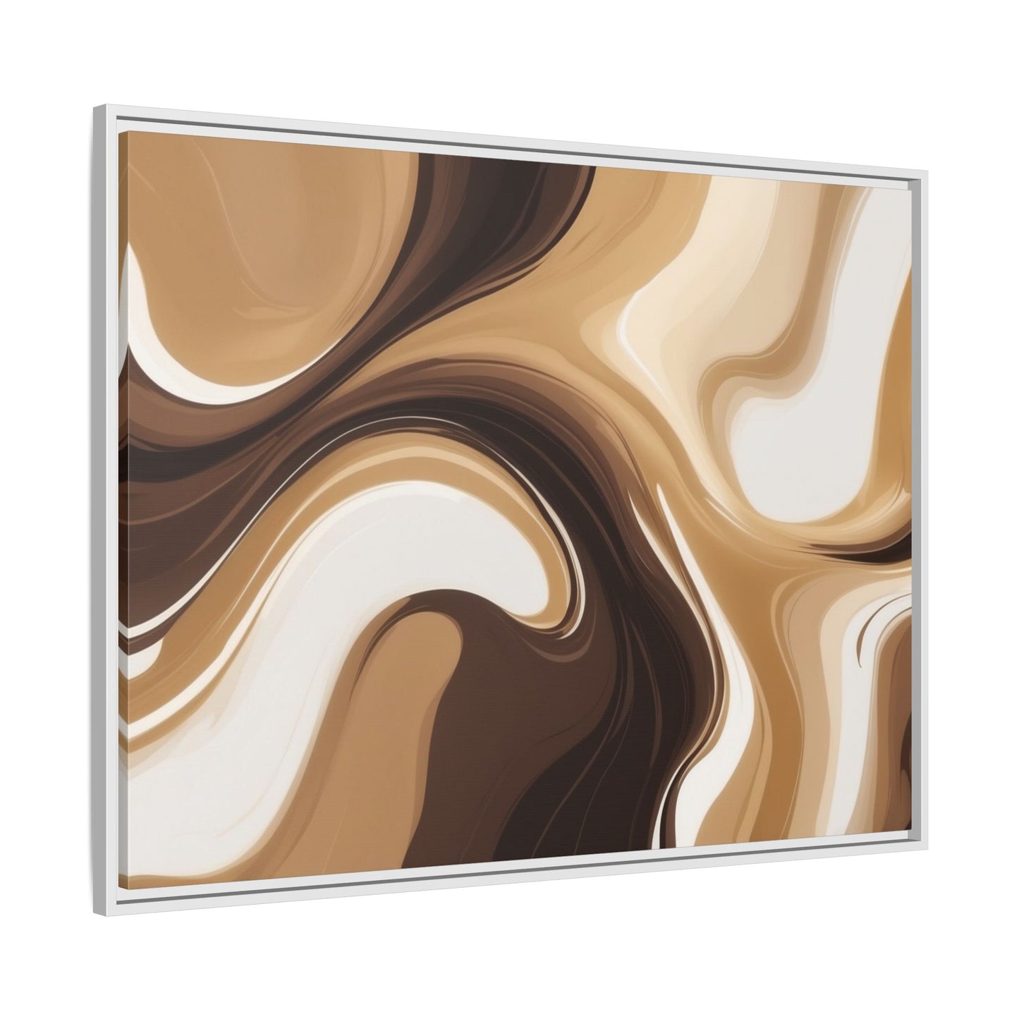 Abstract Wave Framed Canvas Art - Multi-Color Home Decor
