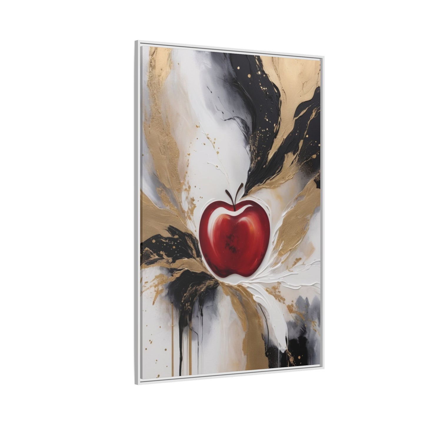 Elegant Apple Canvas Art Print - Framed Wall Decor