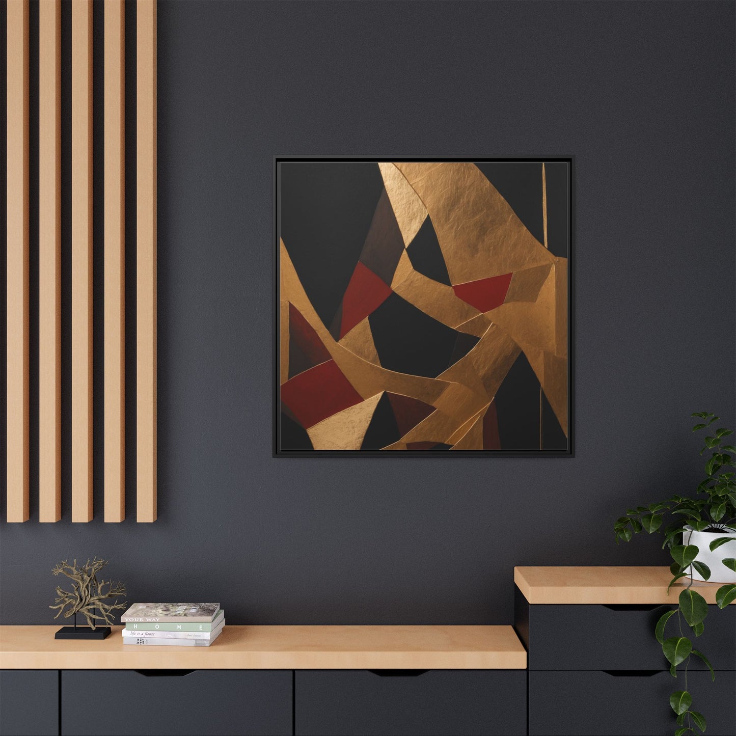 Matte Canvas, Framed (Multi-color)