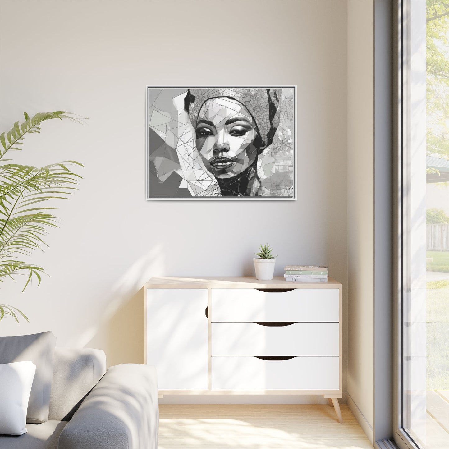 Fractured Grace: Portrait in Prism
