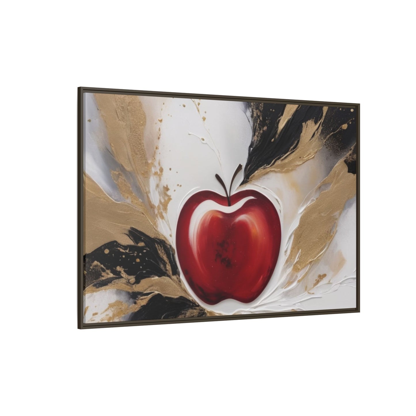 Elegant Apple Canvas Art Print - Framed Wall Decor