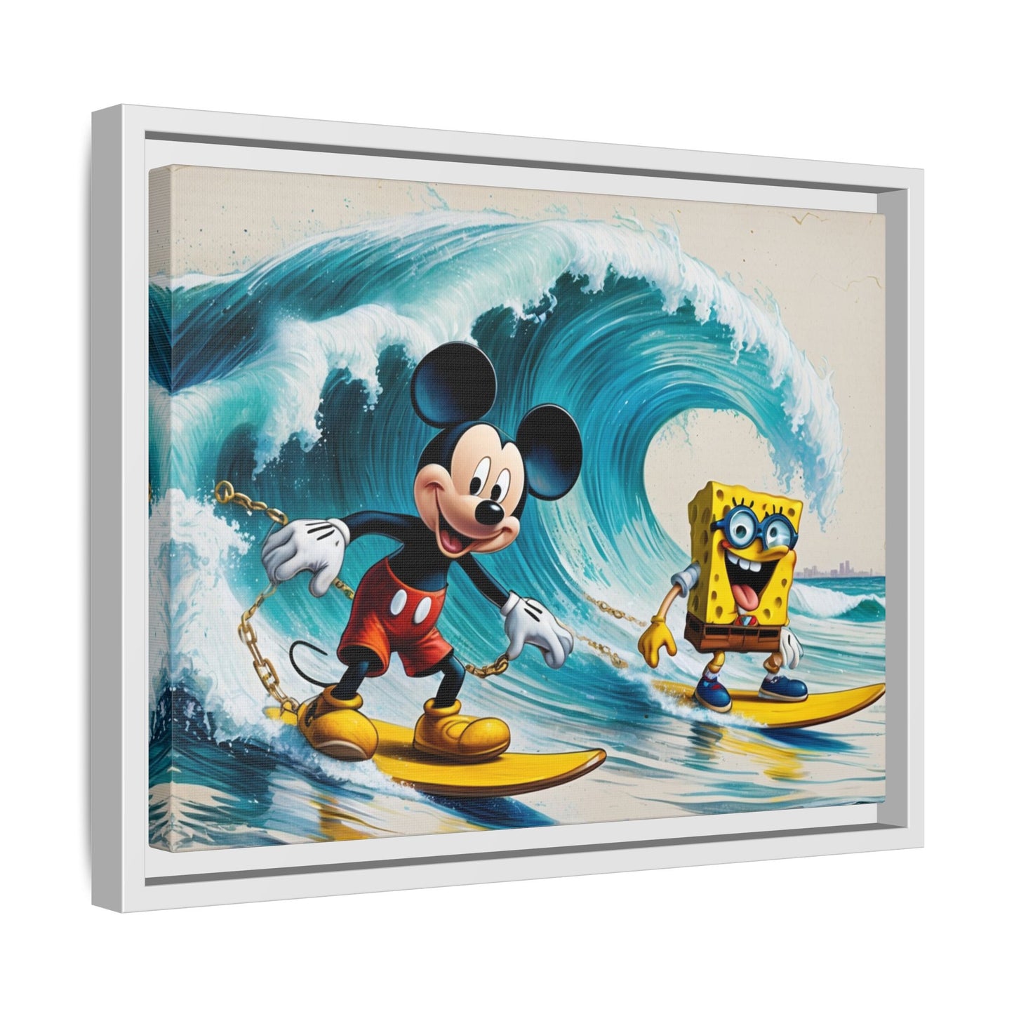 Vibrant Framed Art Print - Bold Floral Fantasy