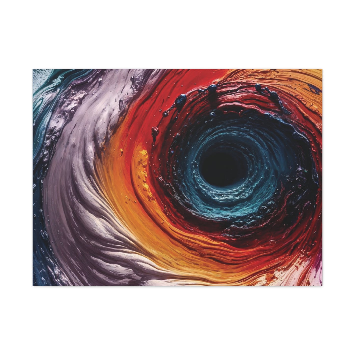 Vibrant Abstract Wall Art Canvas - Swirling Colors