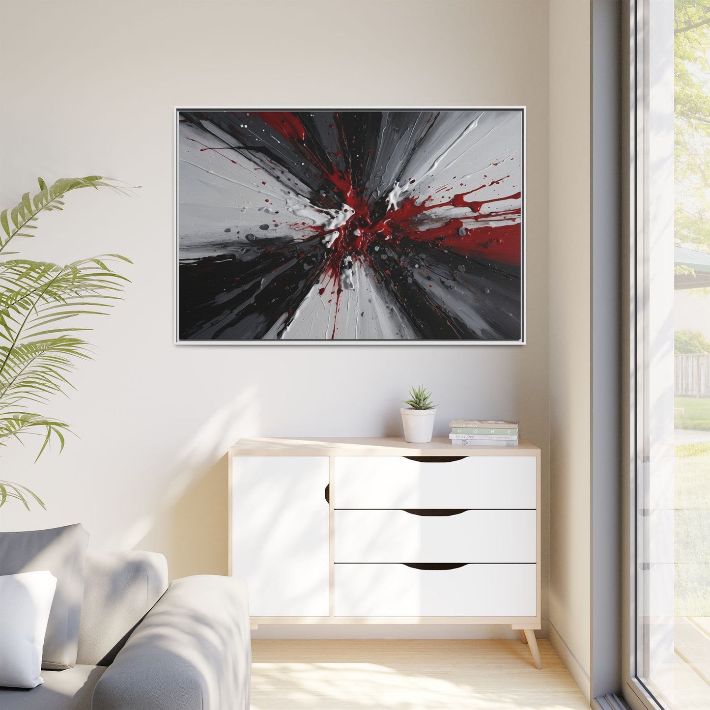 Matte Canvas, Framed (Multi-color)