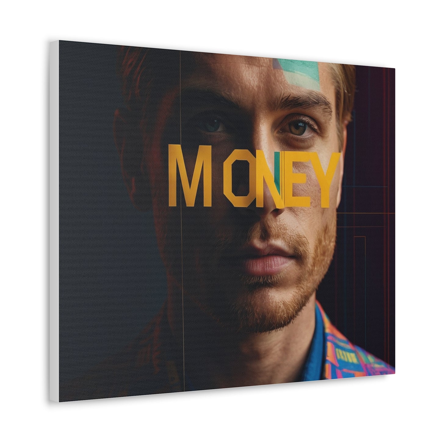 Inspirational Canvas Gallery Wrap - 'MONEY' Wall Art for Modern Spaces