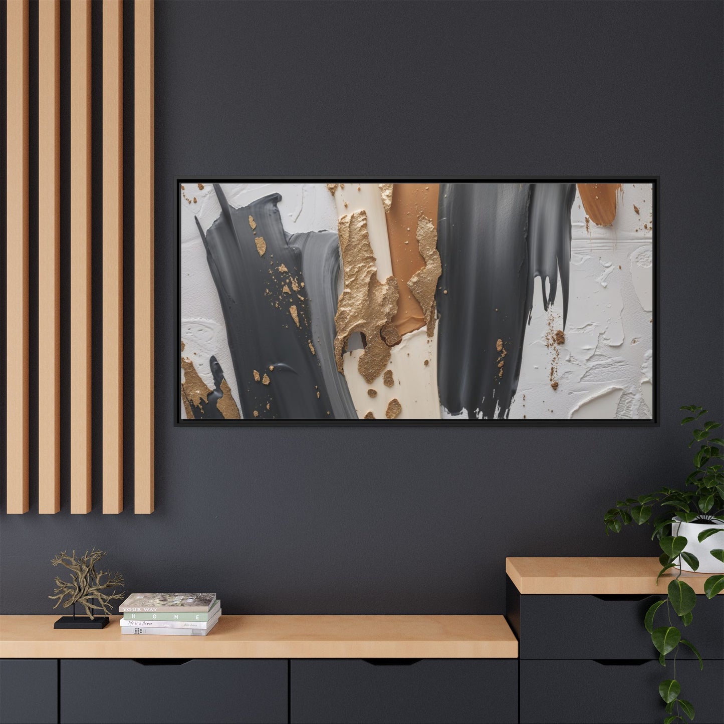 Matte Canvas, Framed (Multi-color)