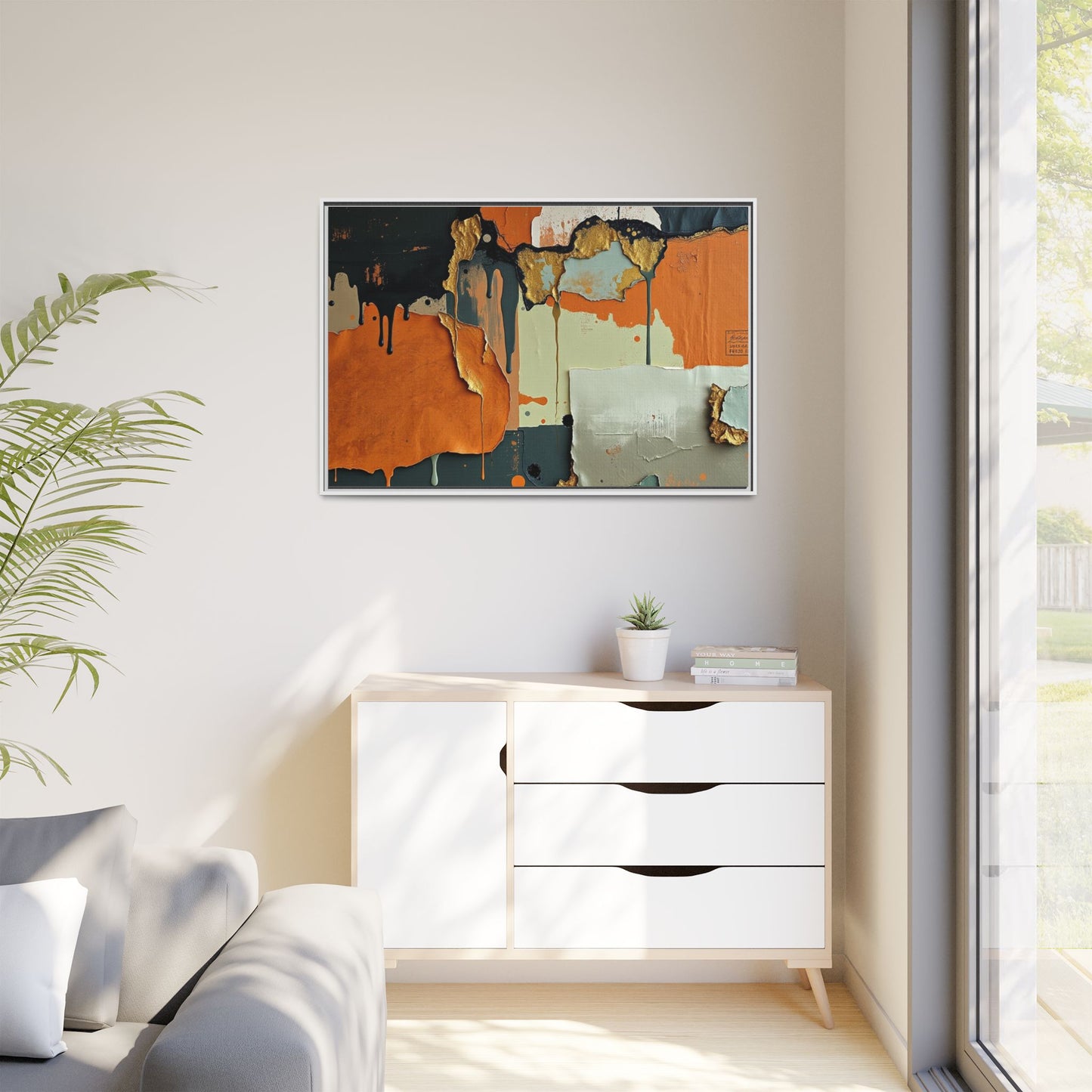Matte Canvas, Framed (Multi-color)