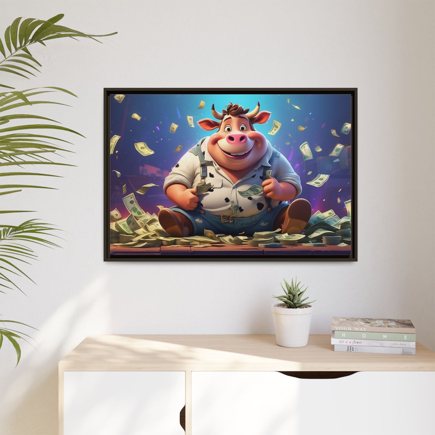 Matte Canvas, Framed (Multi-color)