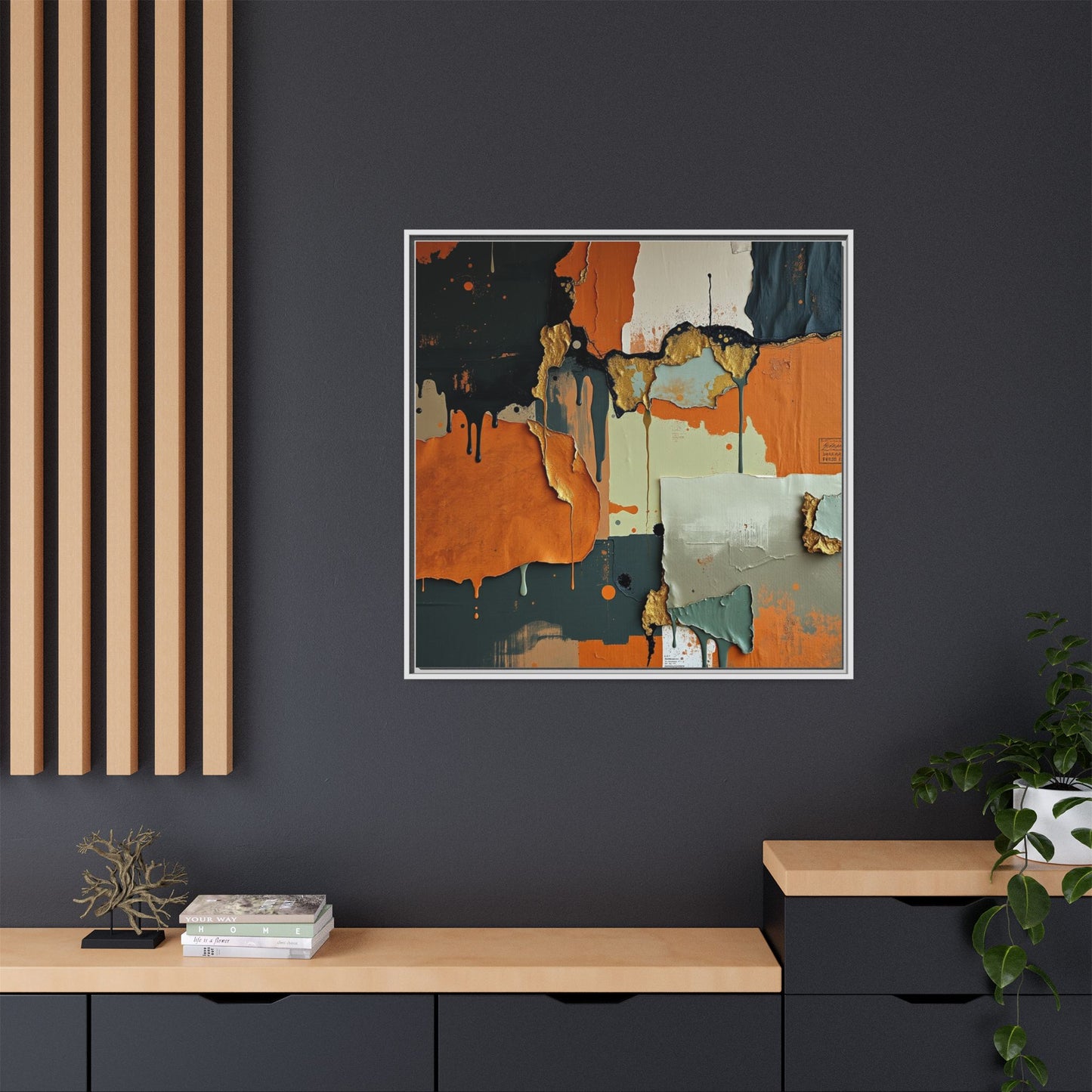 Matte Canvas, Framed (Multi-color)