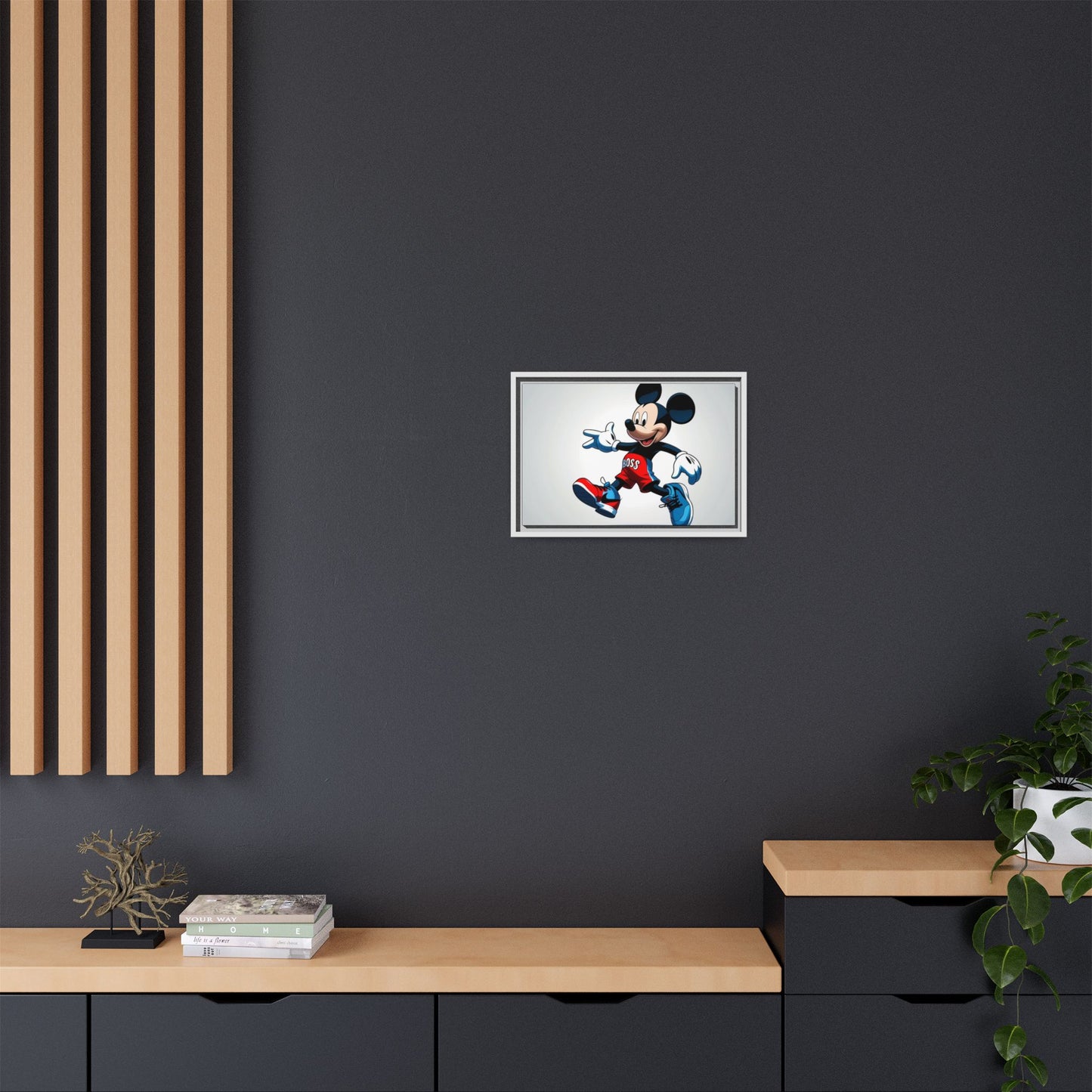 Mickey Mouse Boss Framed Canvas Art