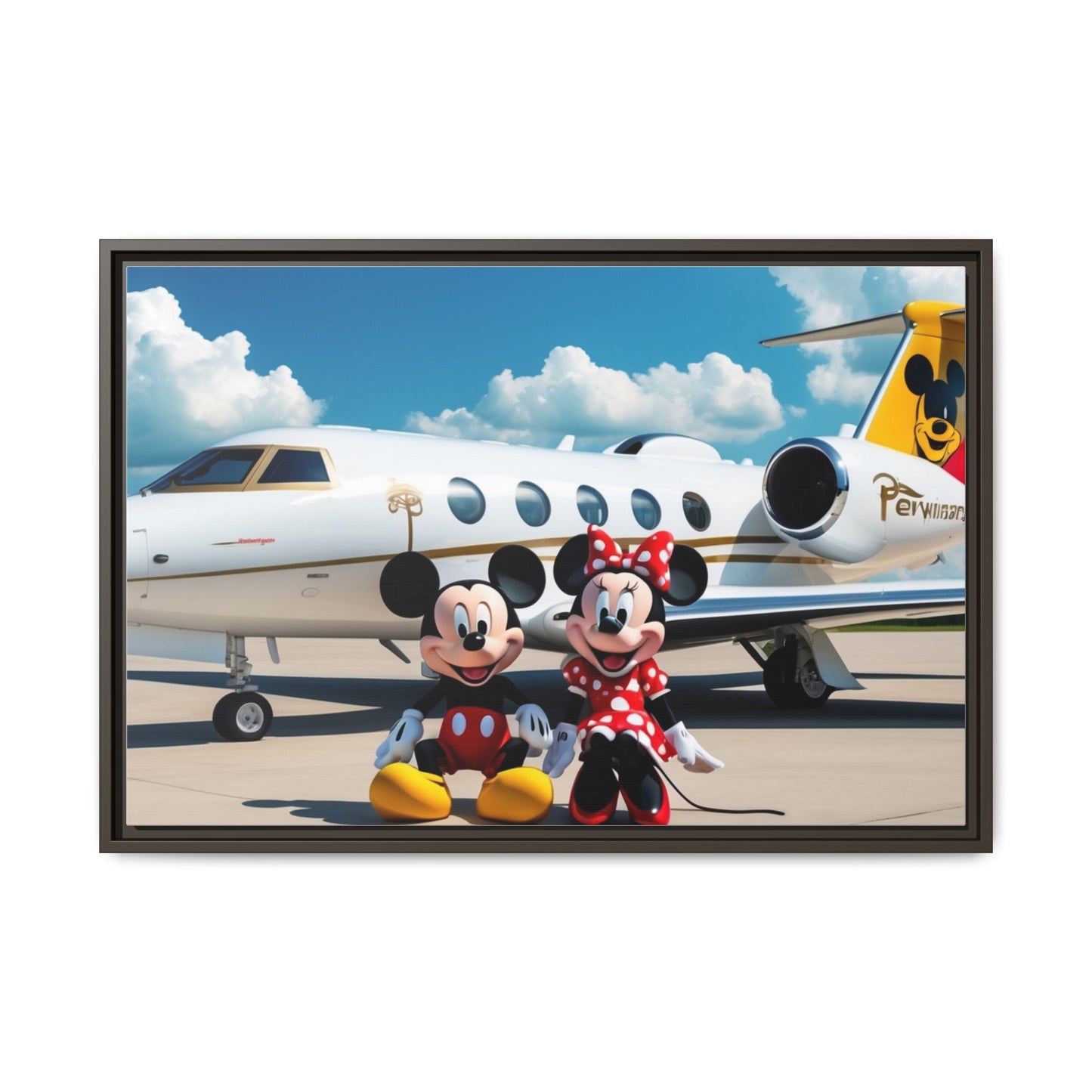 Mickey & Minnie Jetsetter Canvas Art