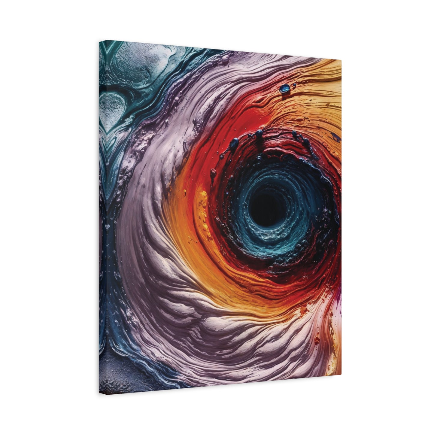 Vibrant Abstract Wall Art Canvas - Swirling Colors