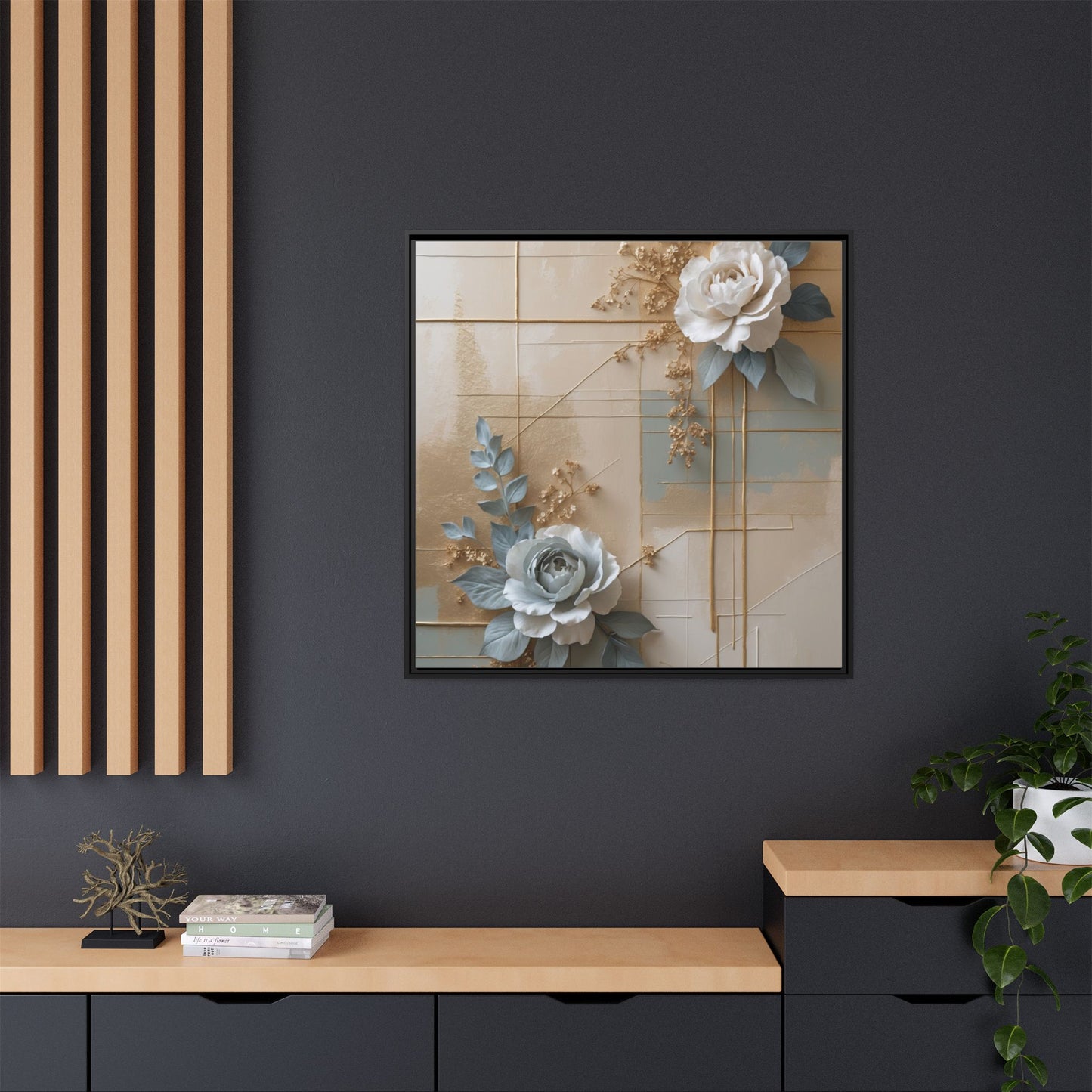 Matte Canvas, Framed (Multi-color)
