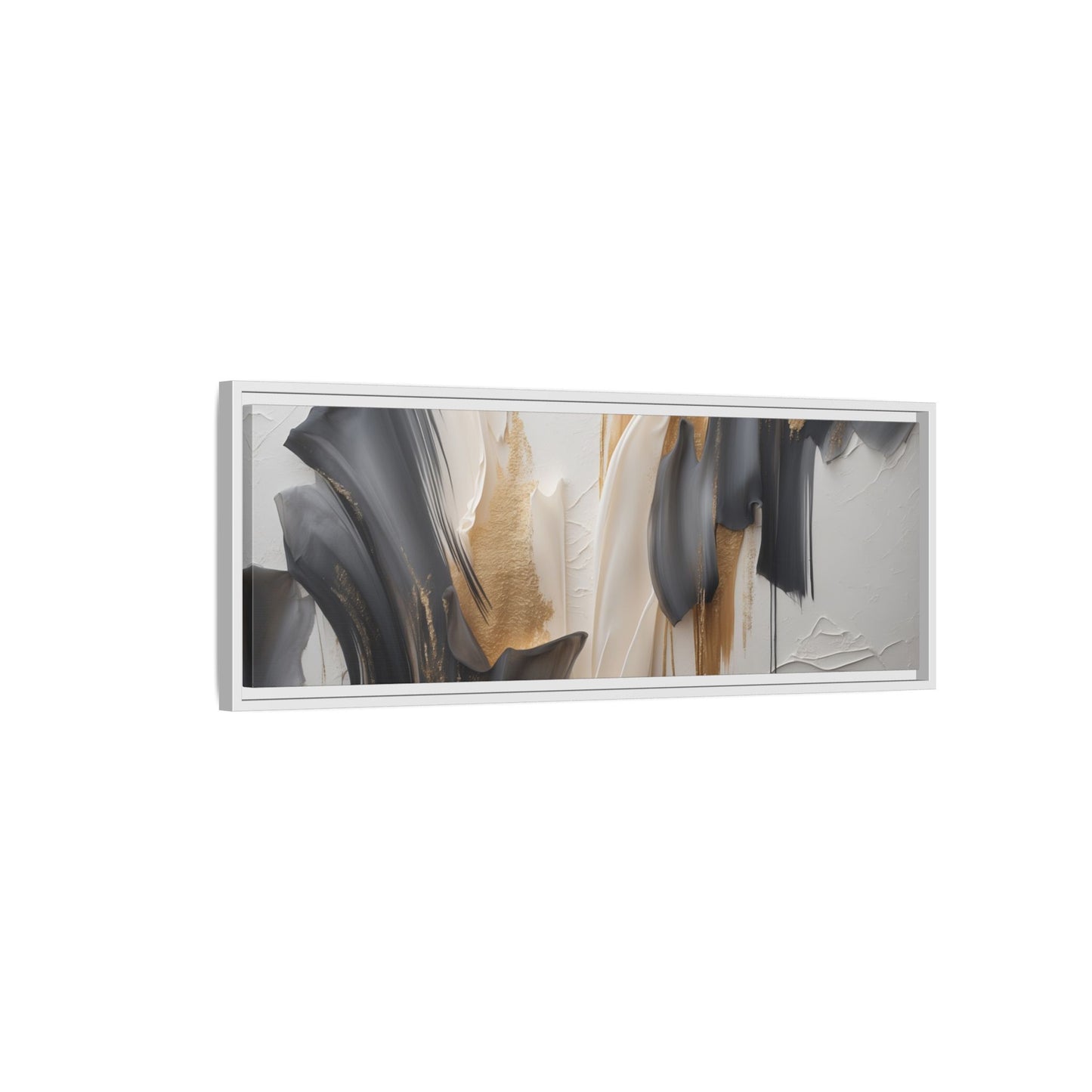 Abstract Multi-Color Framed Canvas Art - Modern Home Decor