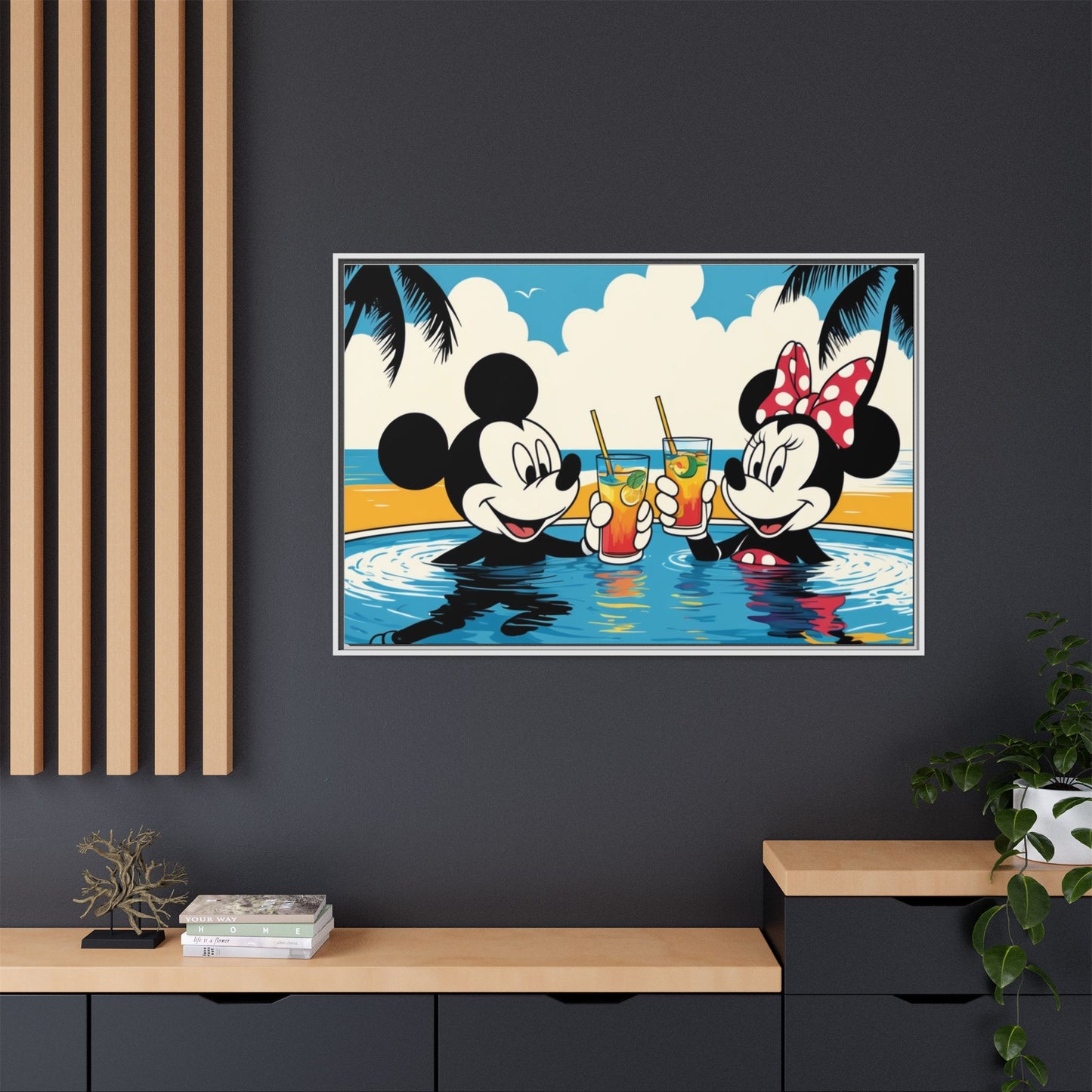 Matte Canvas, Framed (Multi-color)
