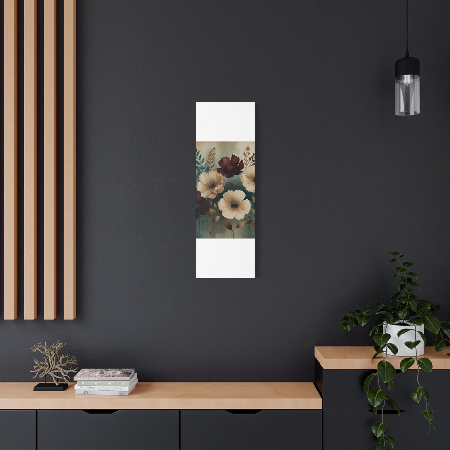 Floral Satin Canvas Art | Nature-Inspired Wall Décor