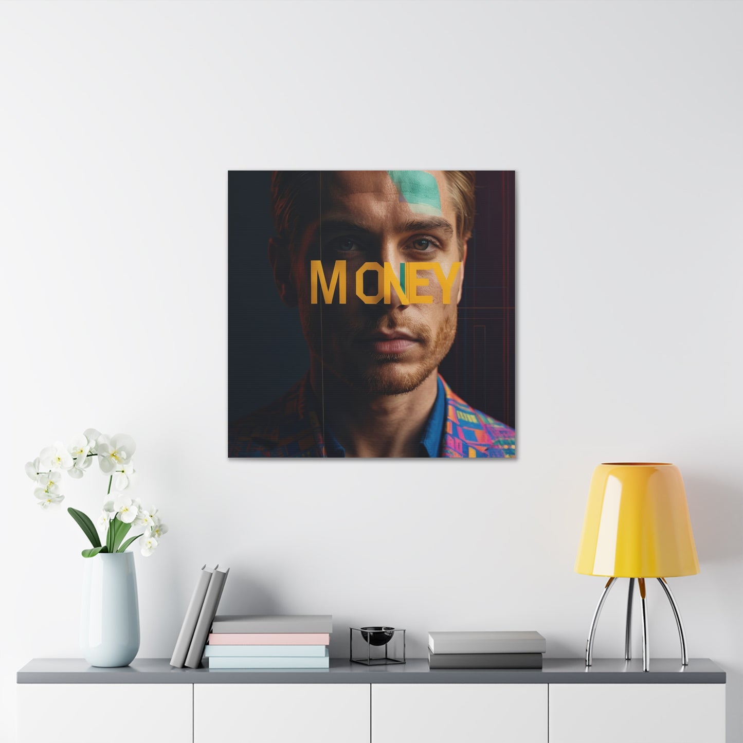 Inspirational Canvas Gallery Wrap - 'MONEY' Wall Art for Modern Spaces