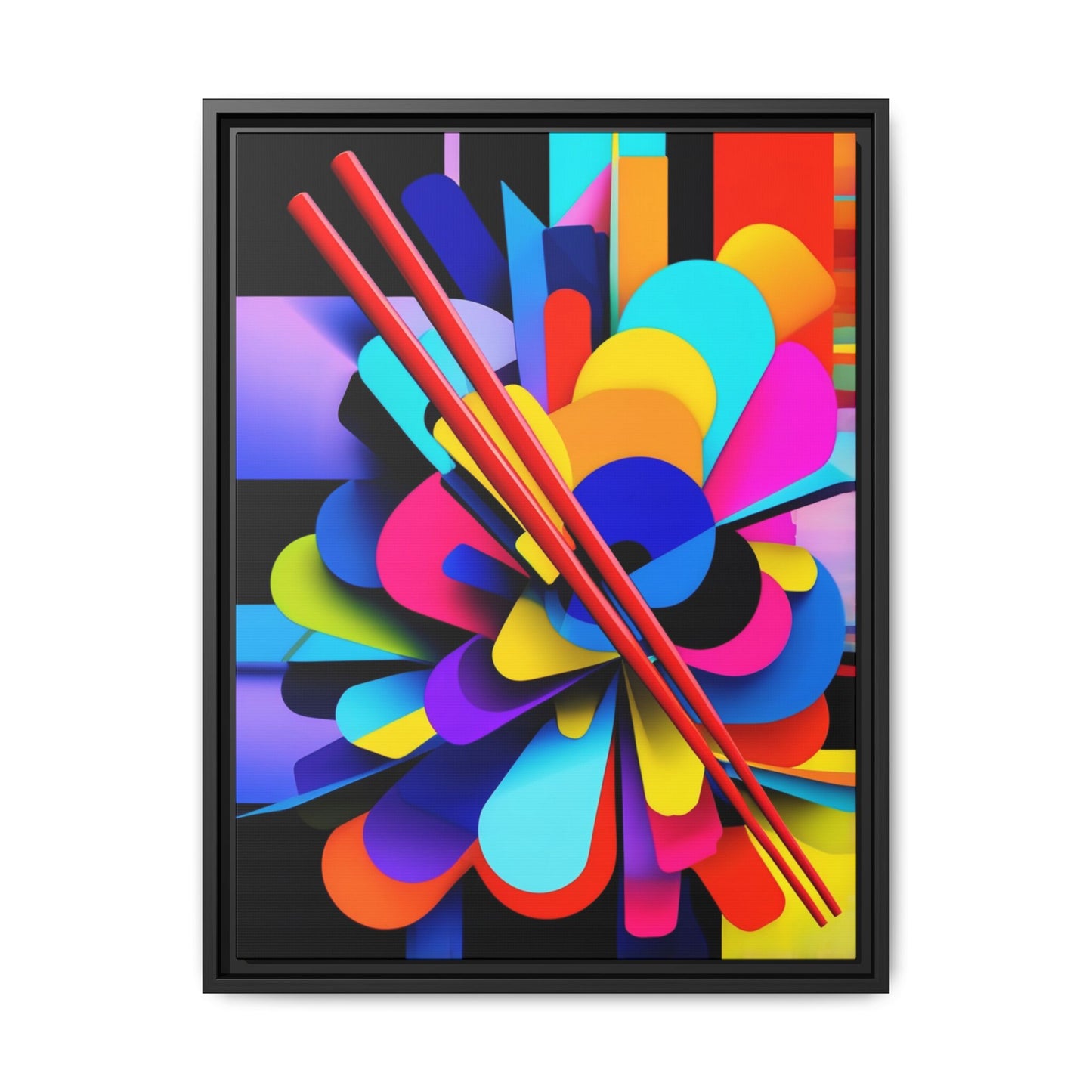 Matte Canvas, Framed (Multi-color)
