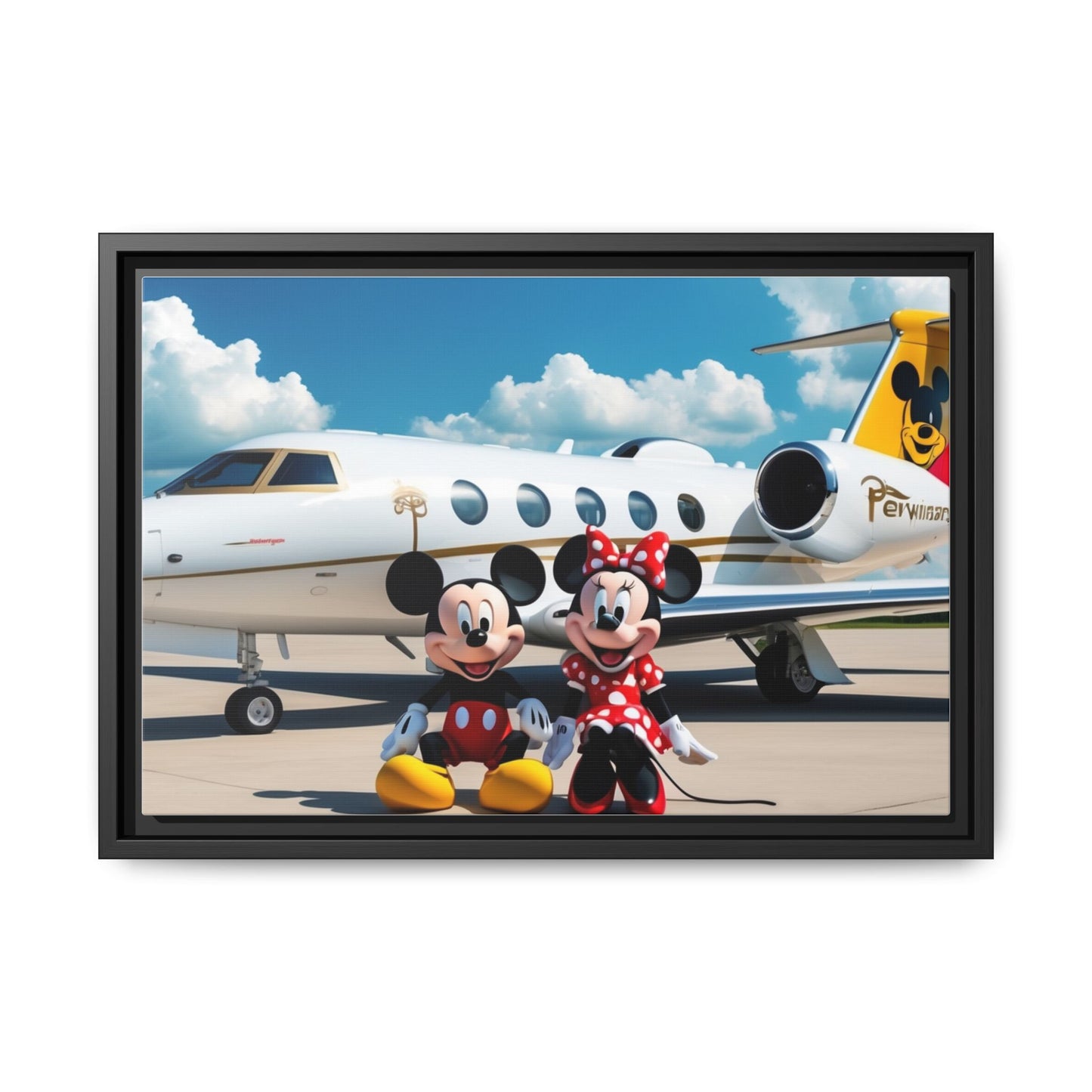Mickey & Minnie Jetsetter Canvas Art