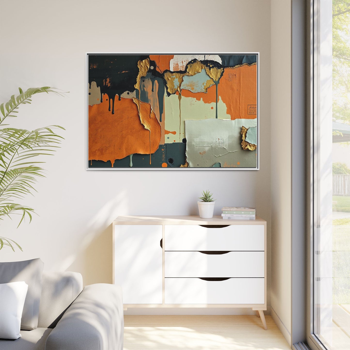 Matte Canvas, Framed (Multi-color)