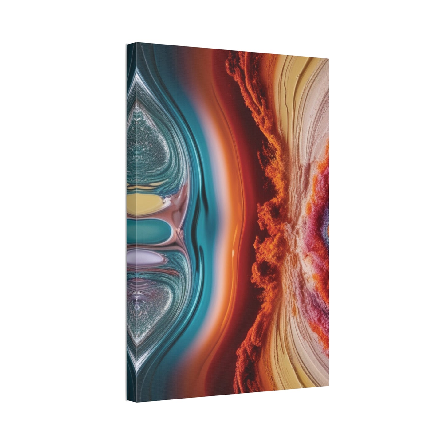 Stunning Abstract Canvas Art - 15" Stretched Wall Decor
