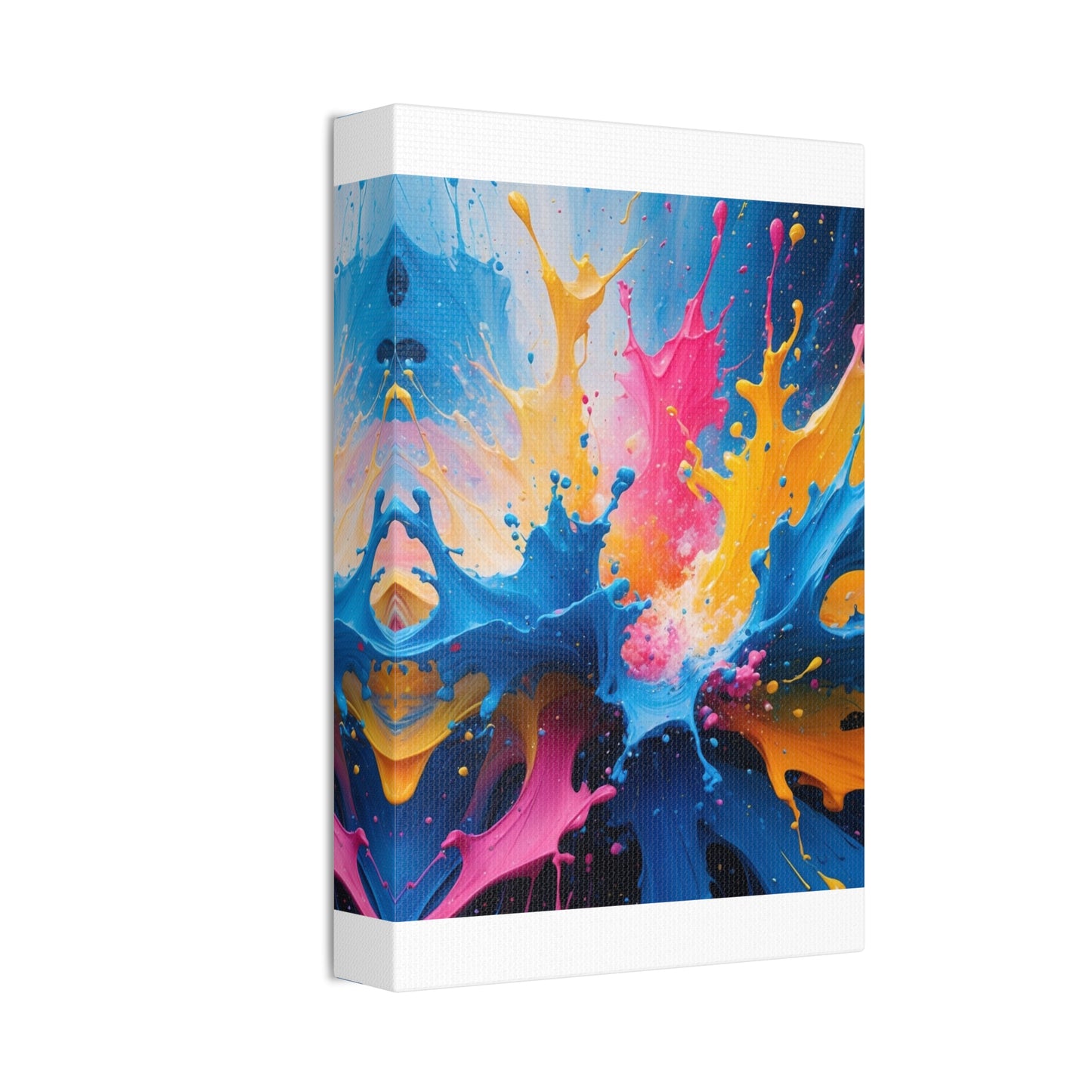 Vibrant Abstract Canvas Art - Colorful Splash Wall Decor