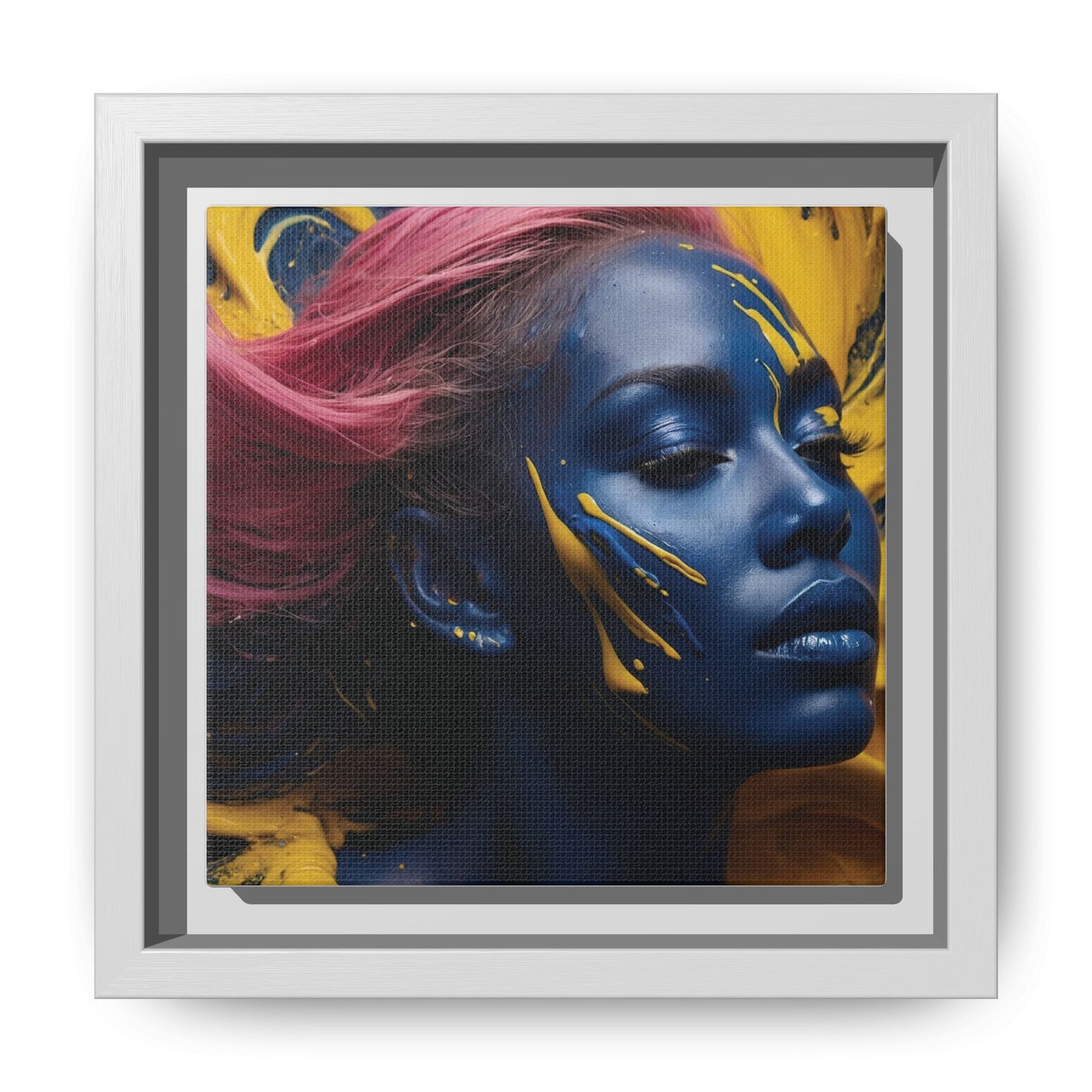 Vibrant Abstract Art Print - Multicolor Framed Canvas Wall Decor