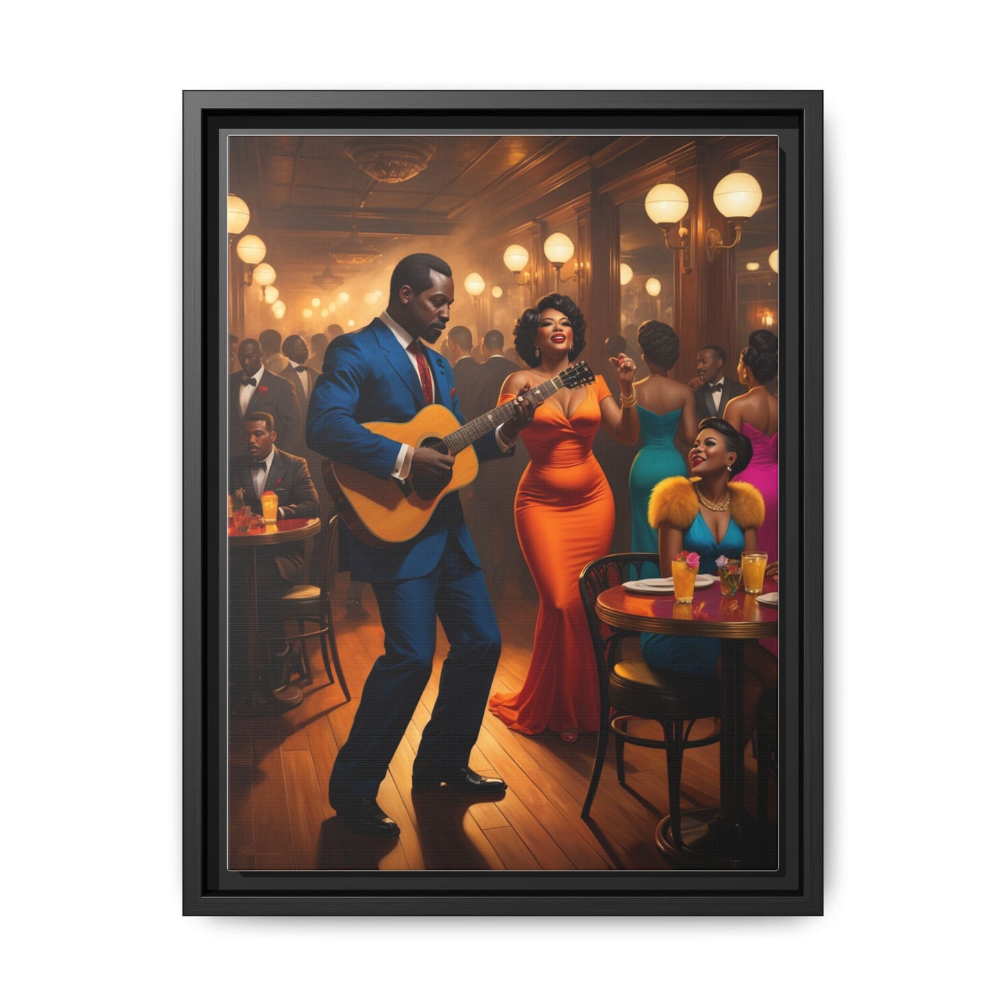 Matte Canvas, Framed (Multi-color)