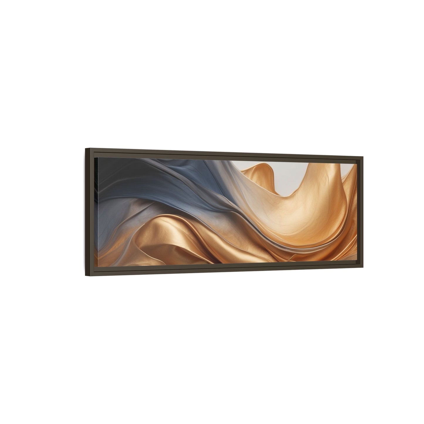 Abstract Matte Canvas Art Print - Framed Multi-color Wall Decor