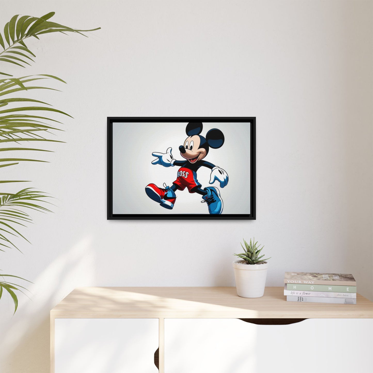 Mickey Mouse Boss Framed Canvas Art