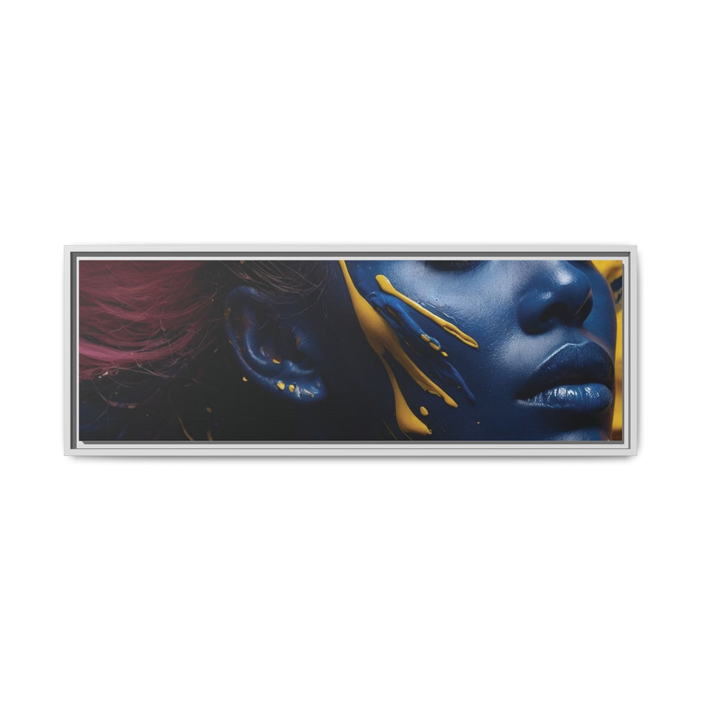 Vibrant Abstract Art Print - Multicolor Framed Canvas Wall Decor